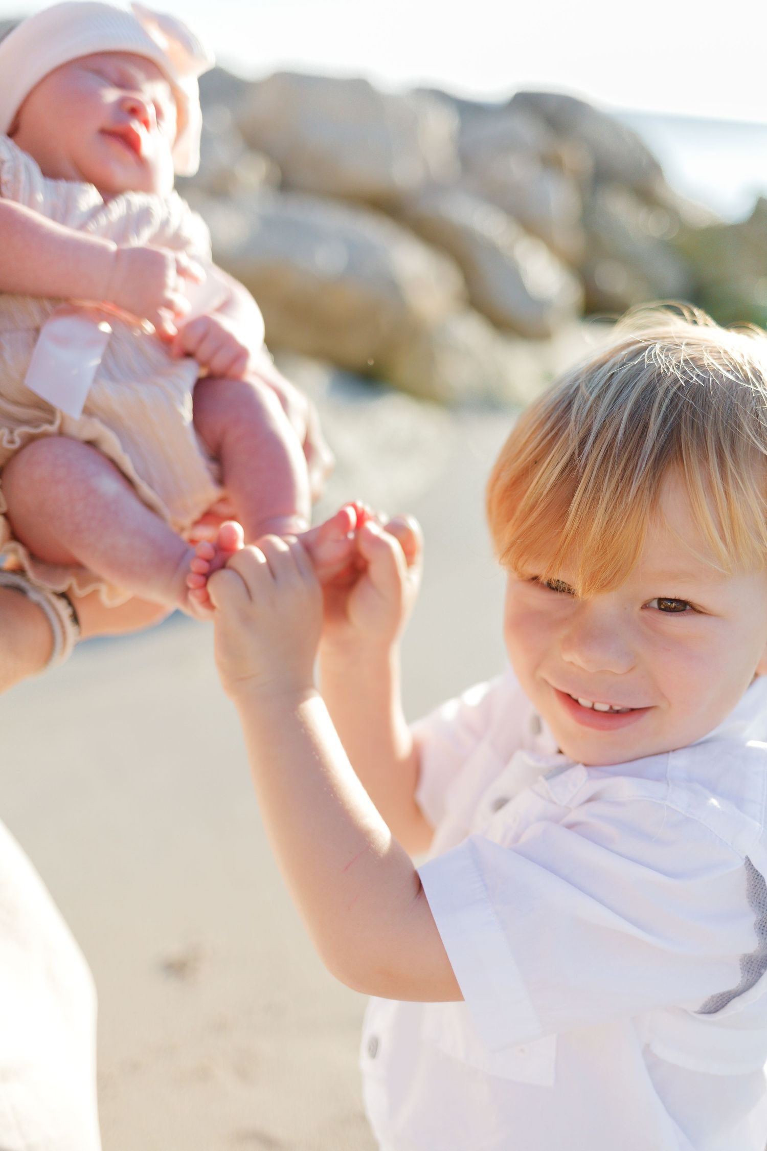 Newborn baby photoshoot. newborn baby photoshoot at the beach palm beach county