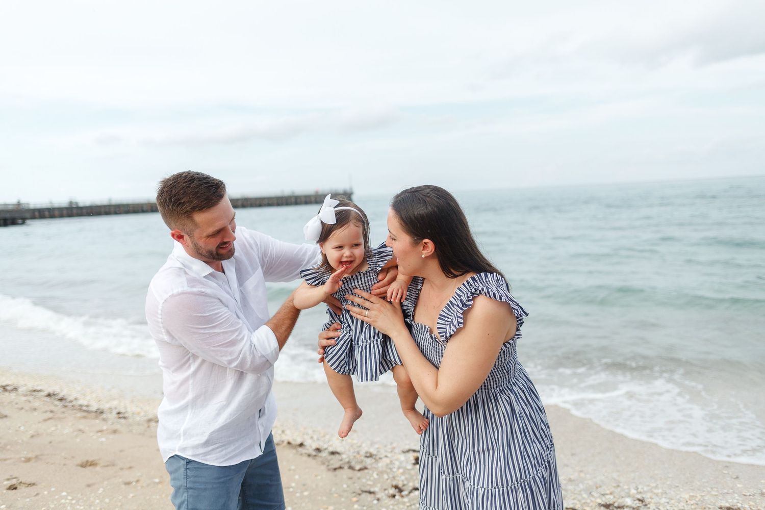Beach family photoshoot. Palm beach family photographer. Mommy and me photoshoot. Beach family photographer.