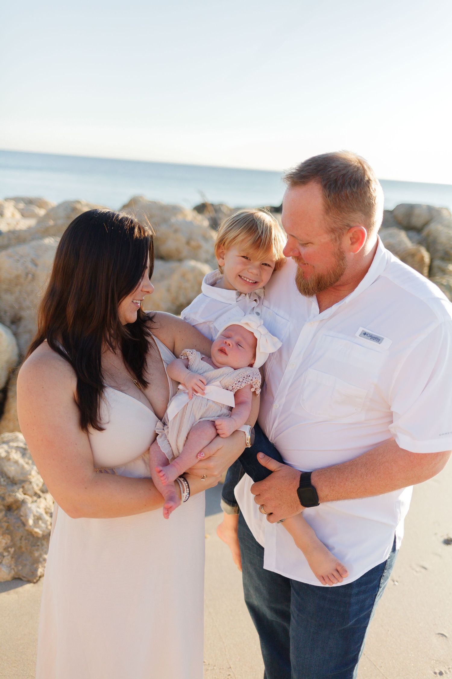 Newborn baby photoshoot. newborn baby photoshoot at the beach palm beach county