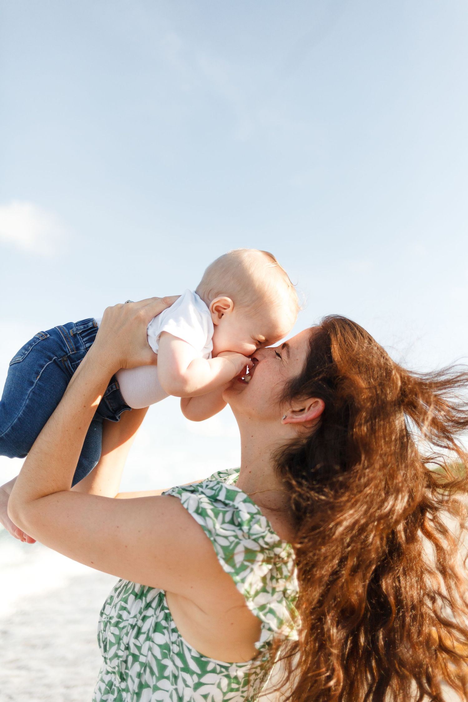 Beach family photoshoot. Palm beach family photographer. Mommy and me photoshoot. Beach family photographer.