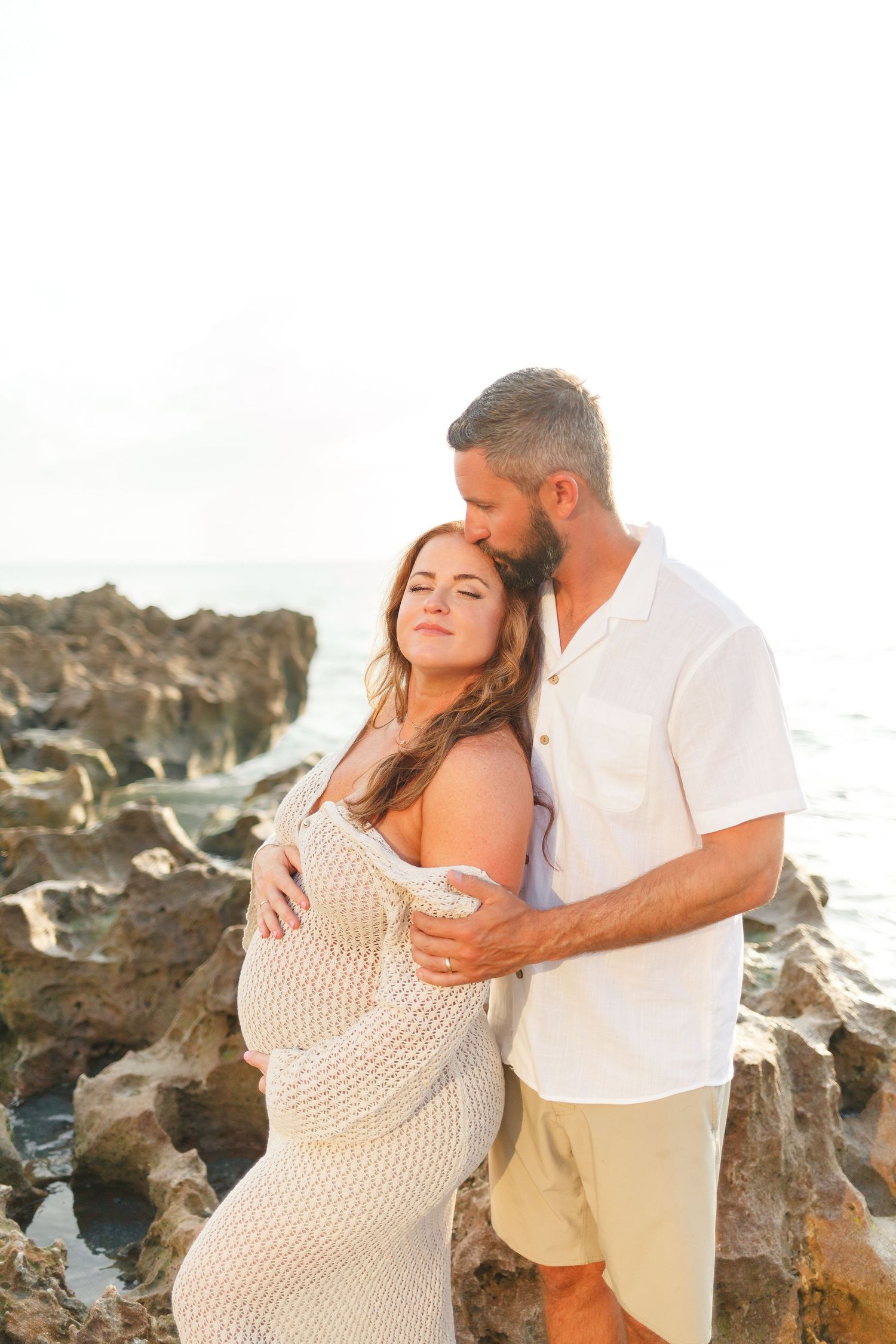 palm beach island maternity photos beach