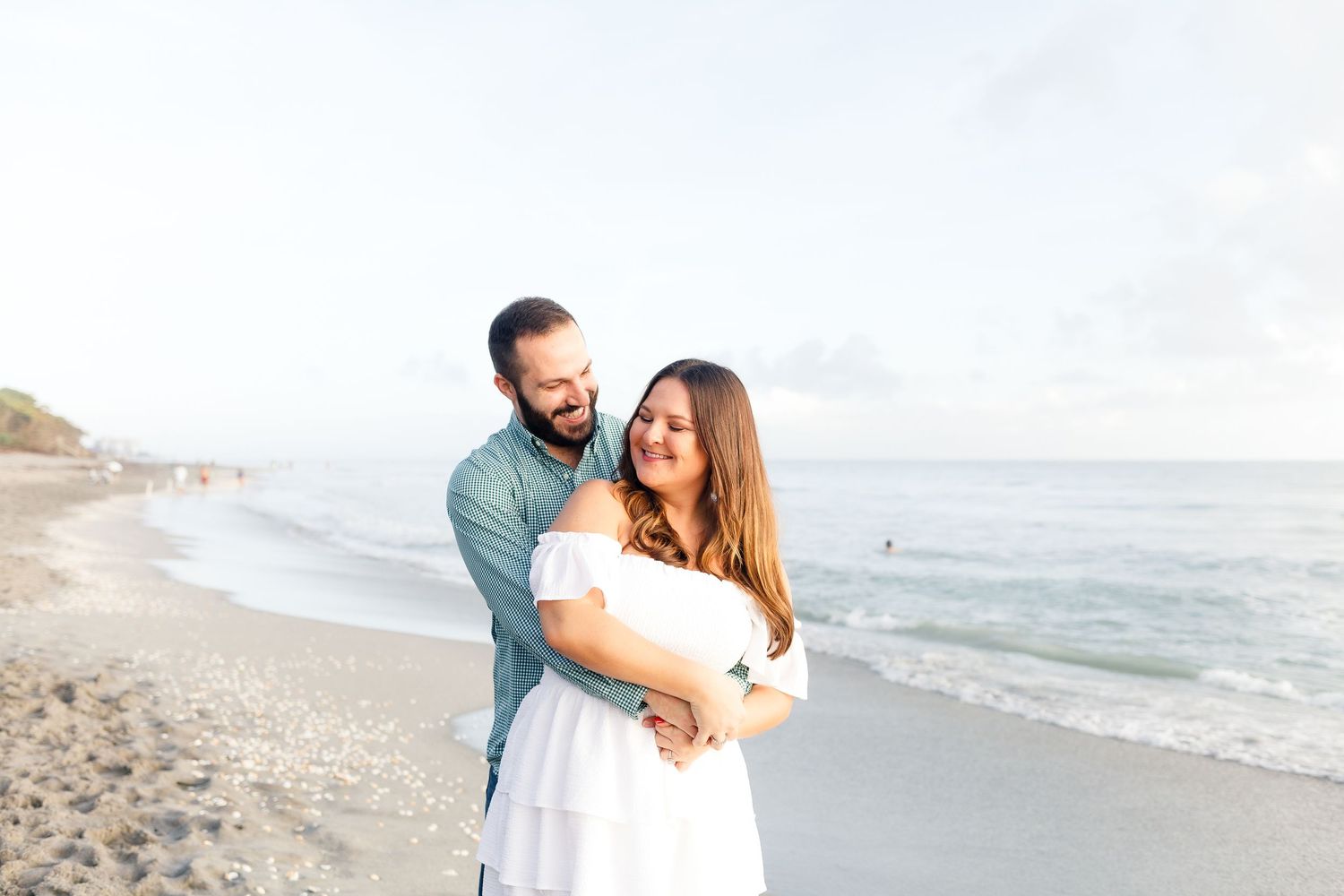 palm beach island engagement photos beach