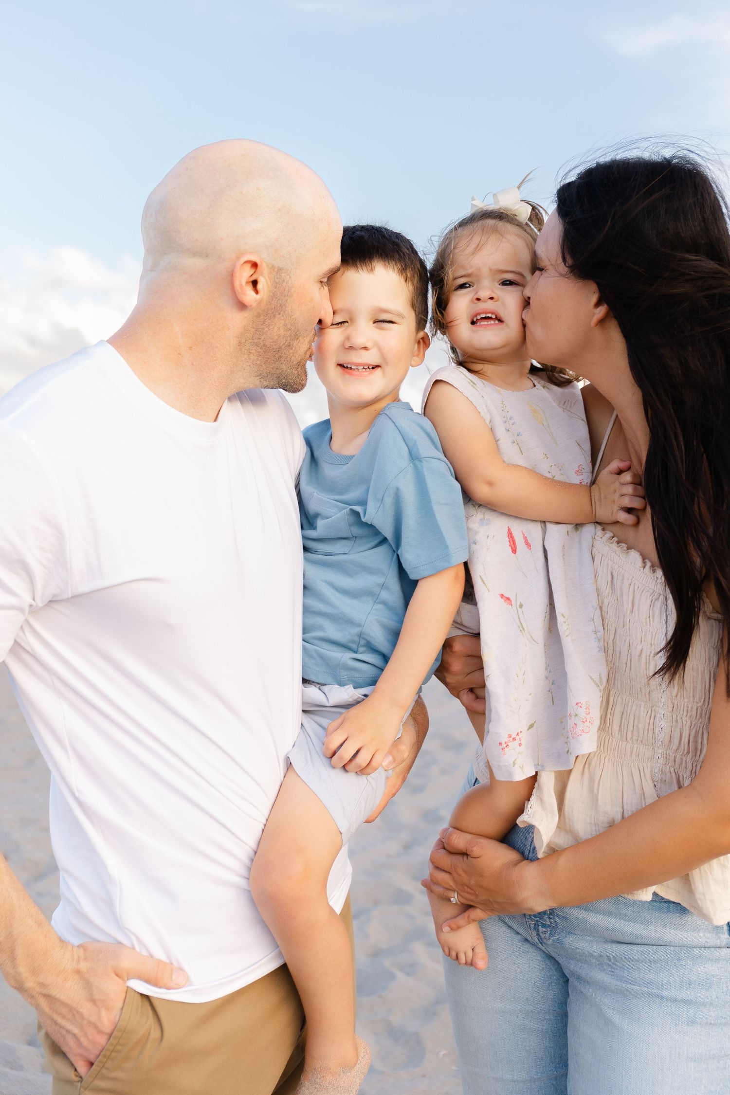 Beach family photoshoot. Palm beach family photographer. Mommy and me photoshoot. Beach family photographer.