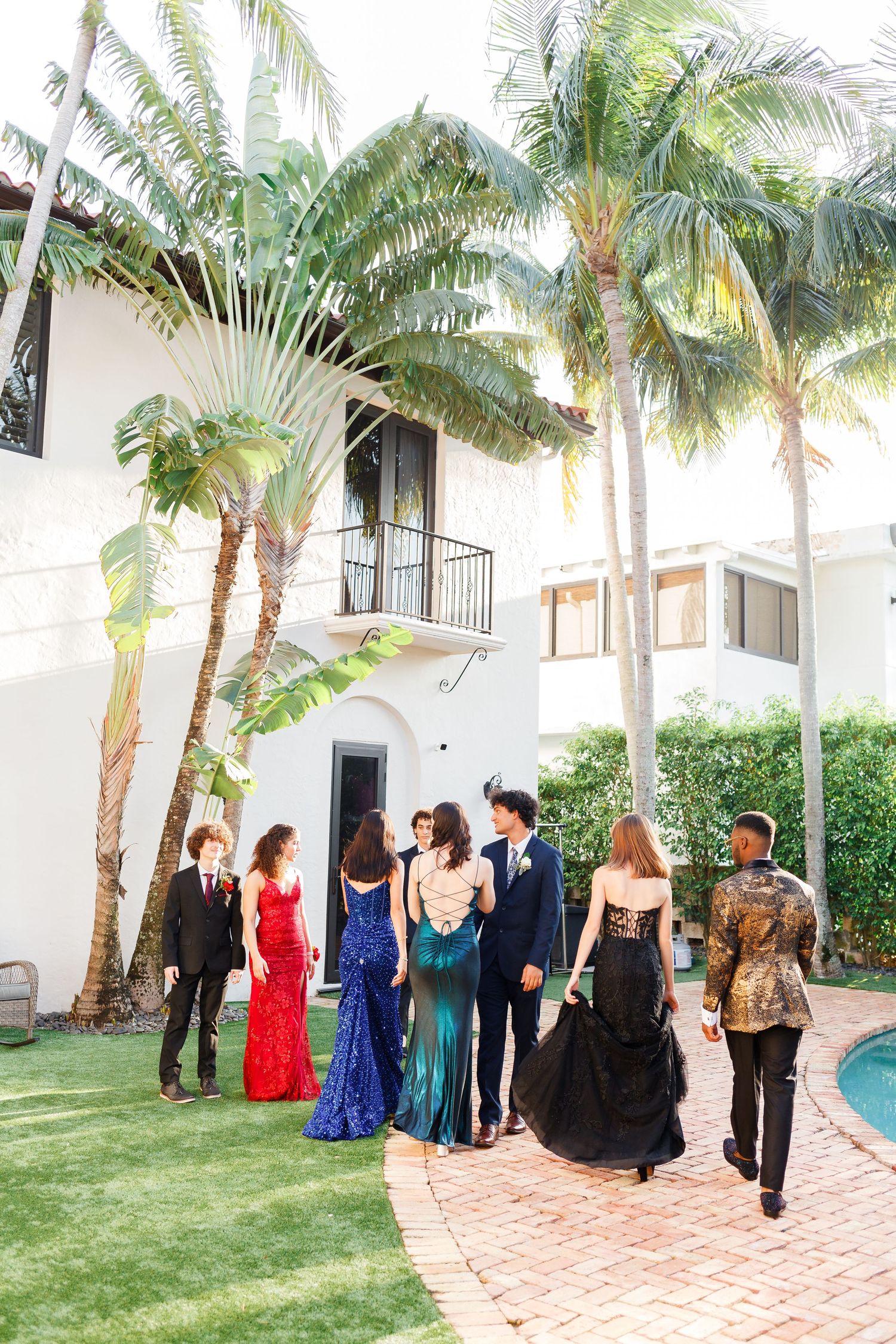 prom photoshoot palm beach island