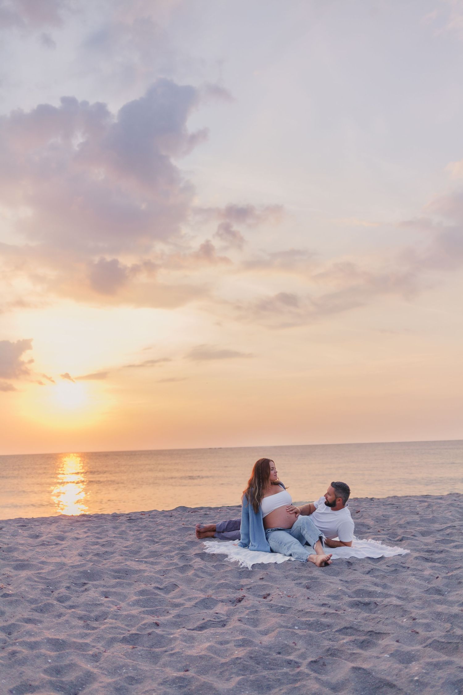 palm beach island maternity photos beach