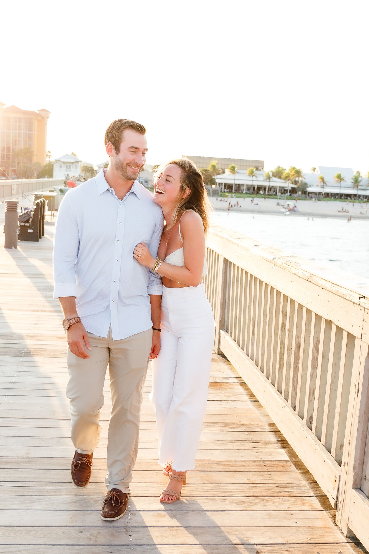 palm beach proposal on the beach photoshoot