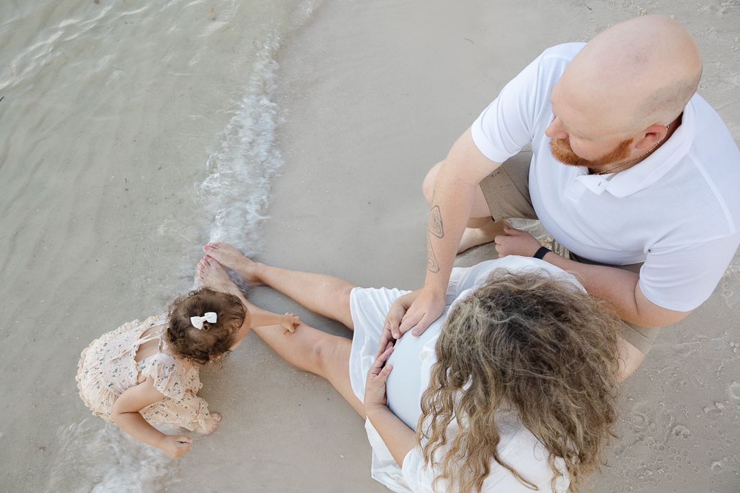 palm beach island maternity photos beach