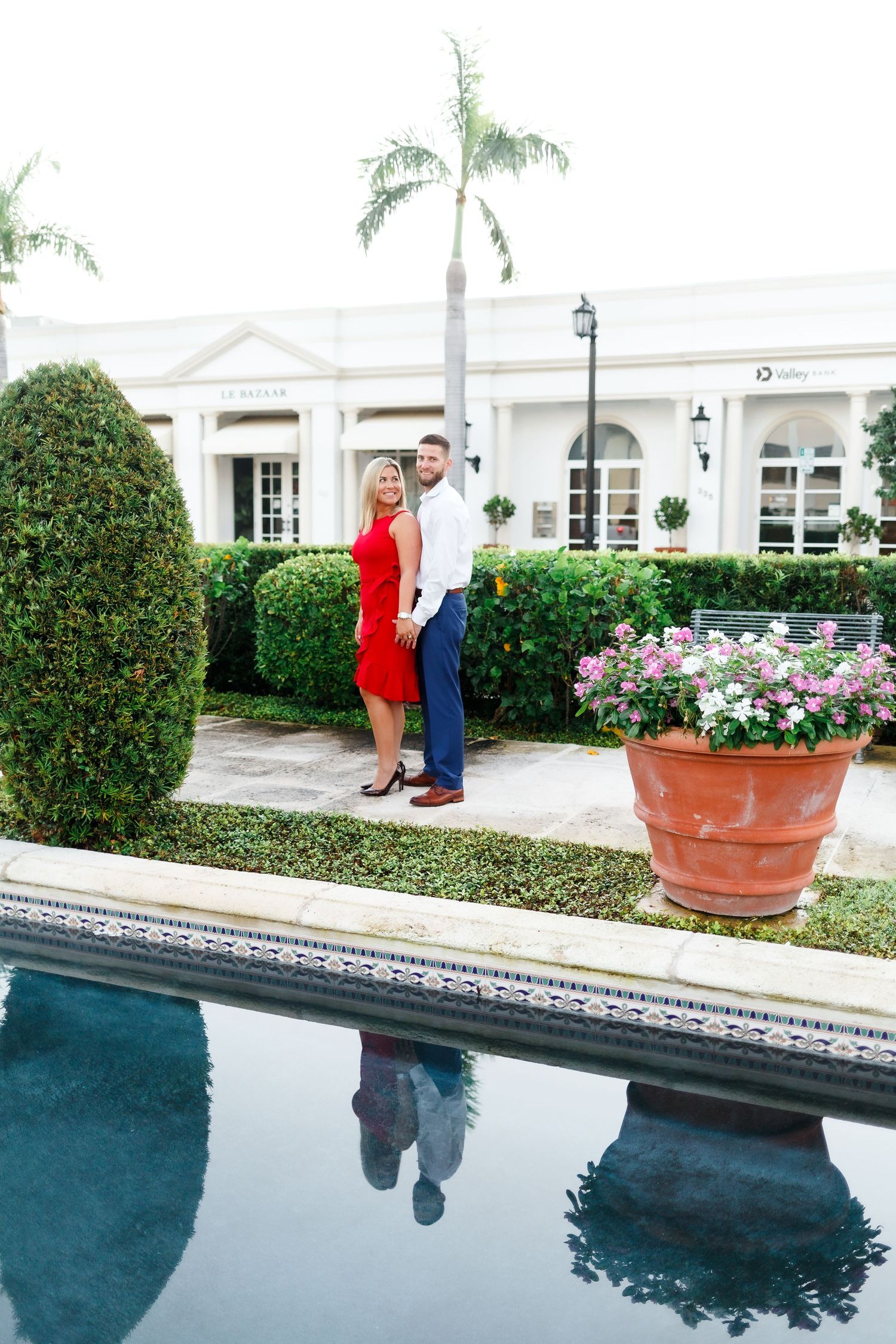 palm beach island engagement photoshoot