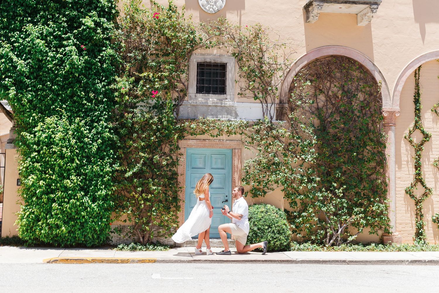 Palm beach island engagement photos. Palm Beach island proposal photographer.