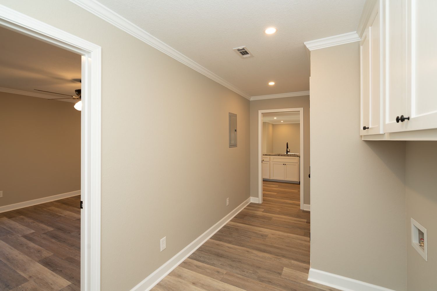 Large laundry with a pantry.