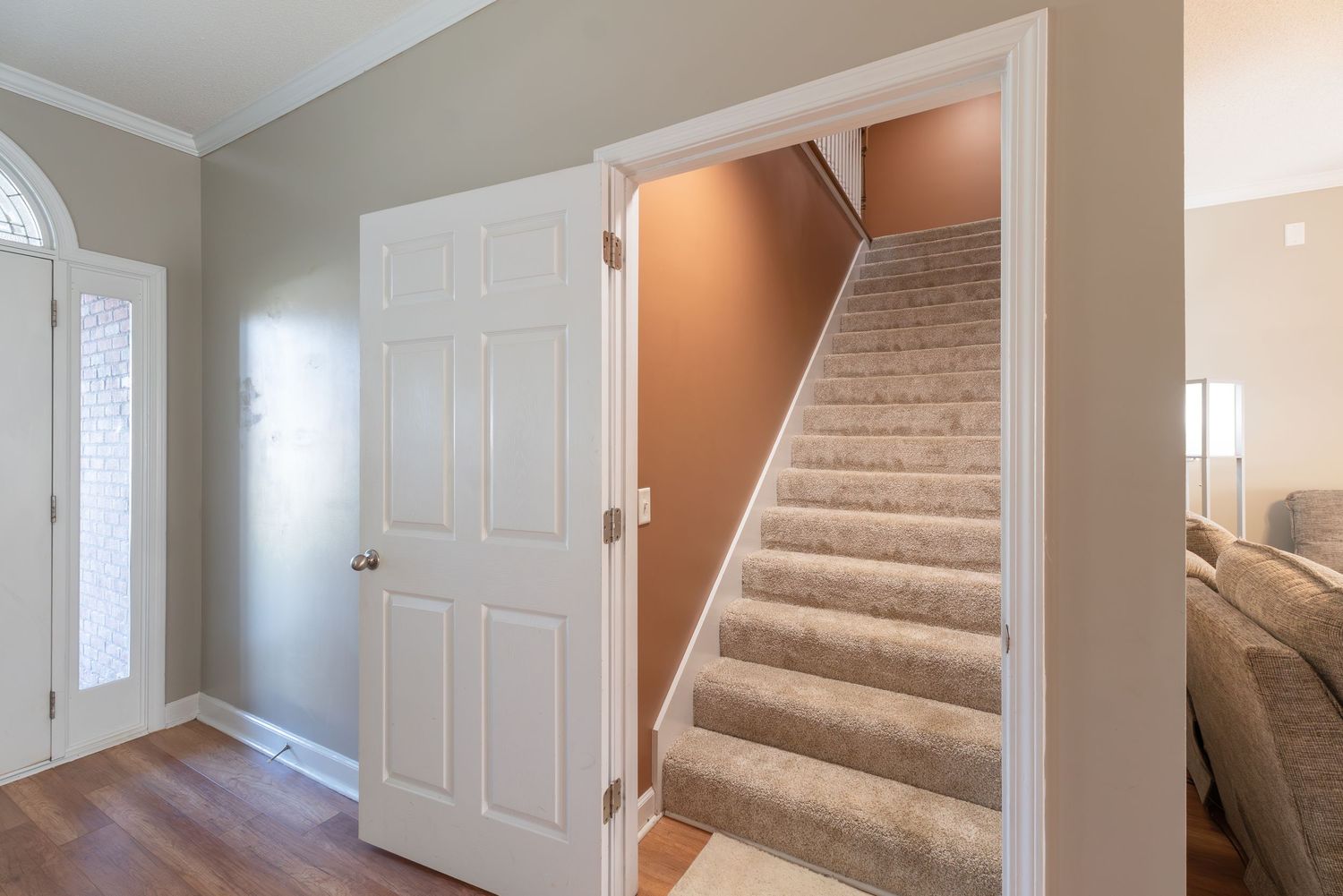 Staircase to upstairs bedrooms in house in Dothan.