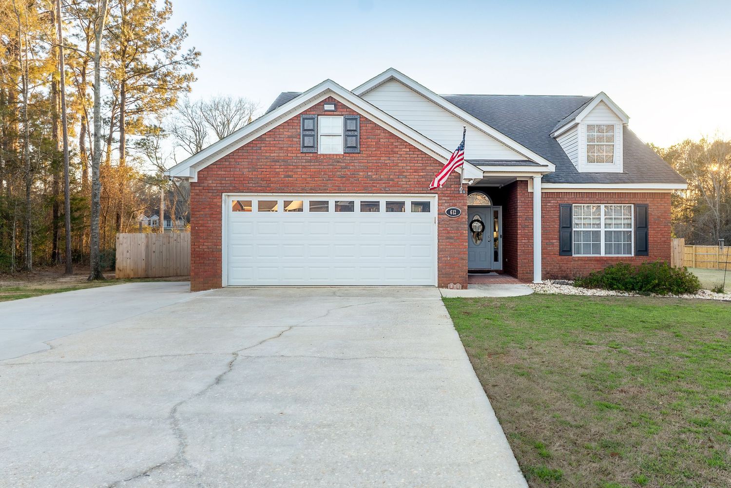 Large brick house in Dothan, Alabama with saltwater swimming pool and spa.