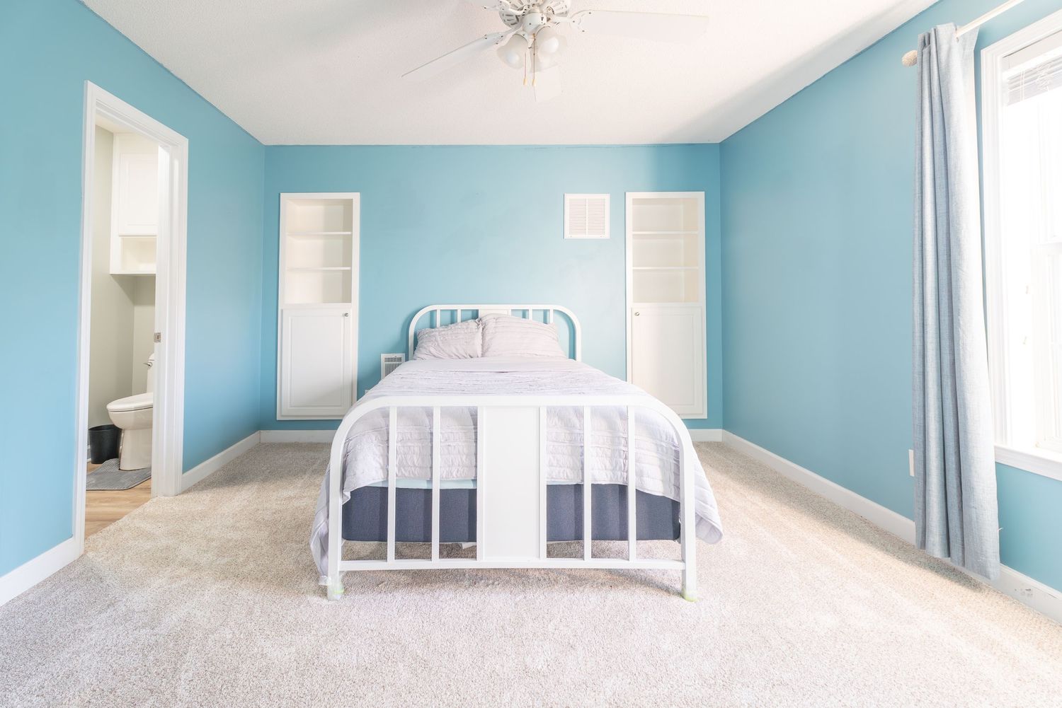 Natural light in upstairs bedroom of house located in Dothan.