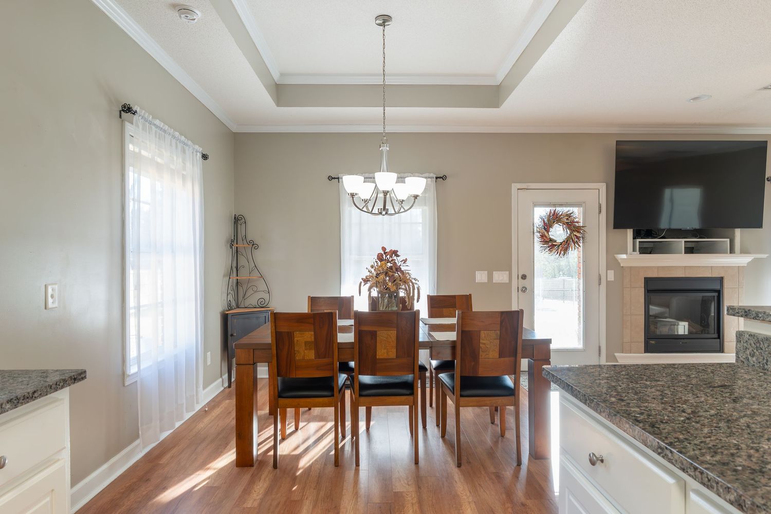 Dining room in home for sale on Frasnkfort in Dothan.