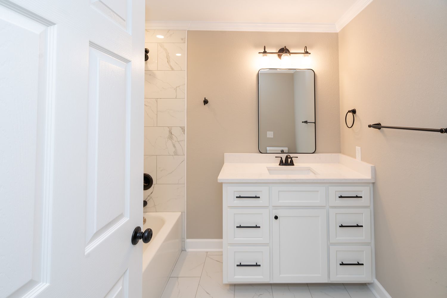 Newly renovated bathroom near Fort Rucker.