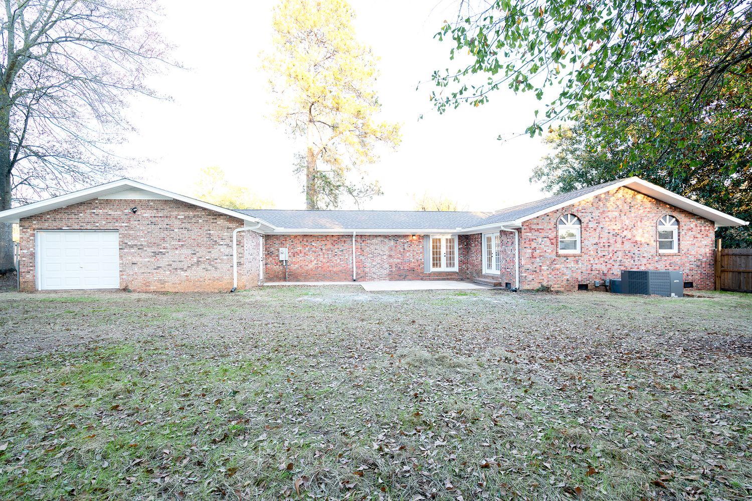 Large fenced in yard located off of Dauphin Street in Enterprise, Alabama.
