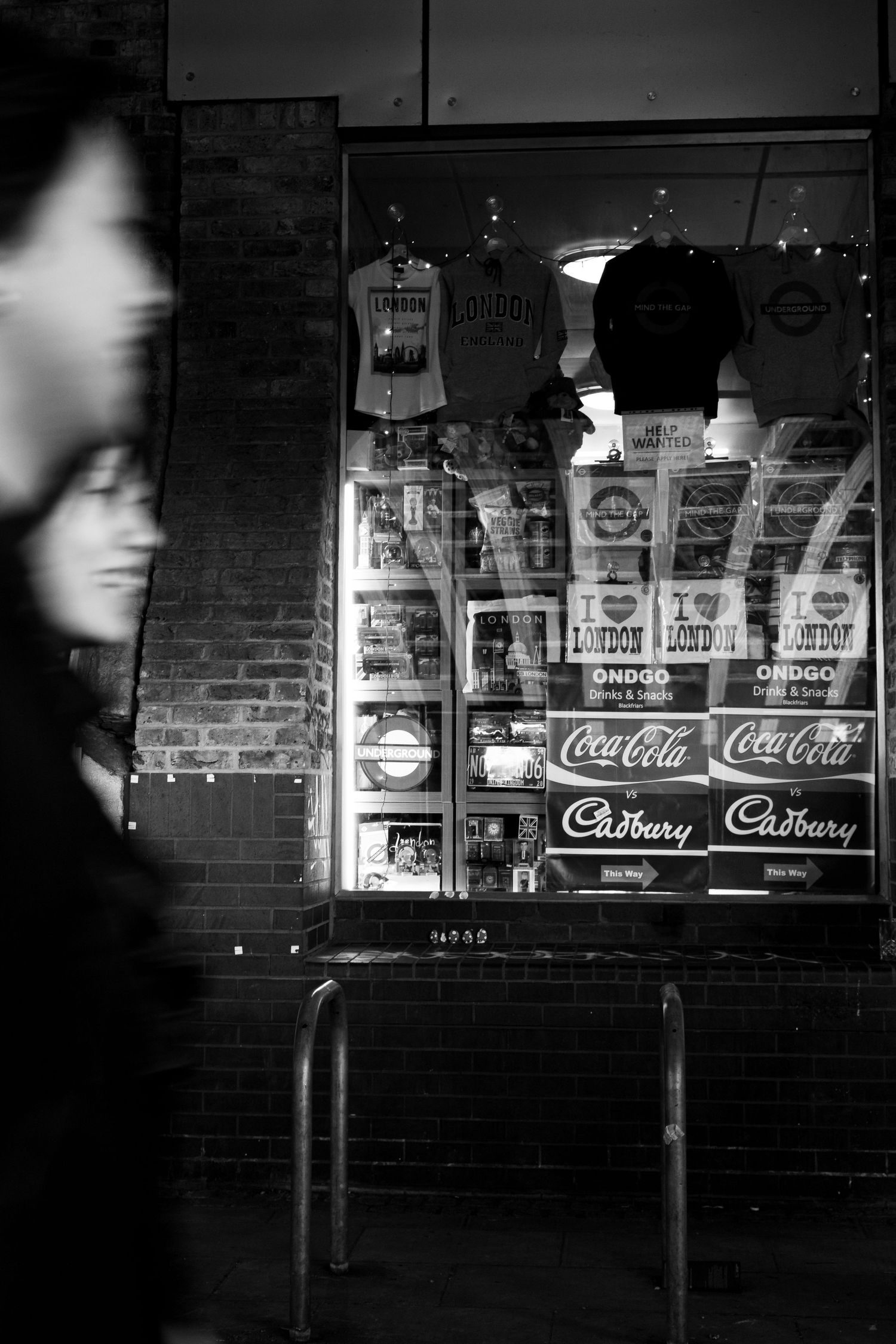 London, street, people, shop