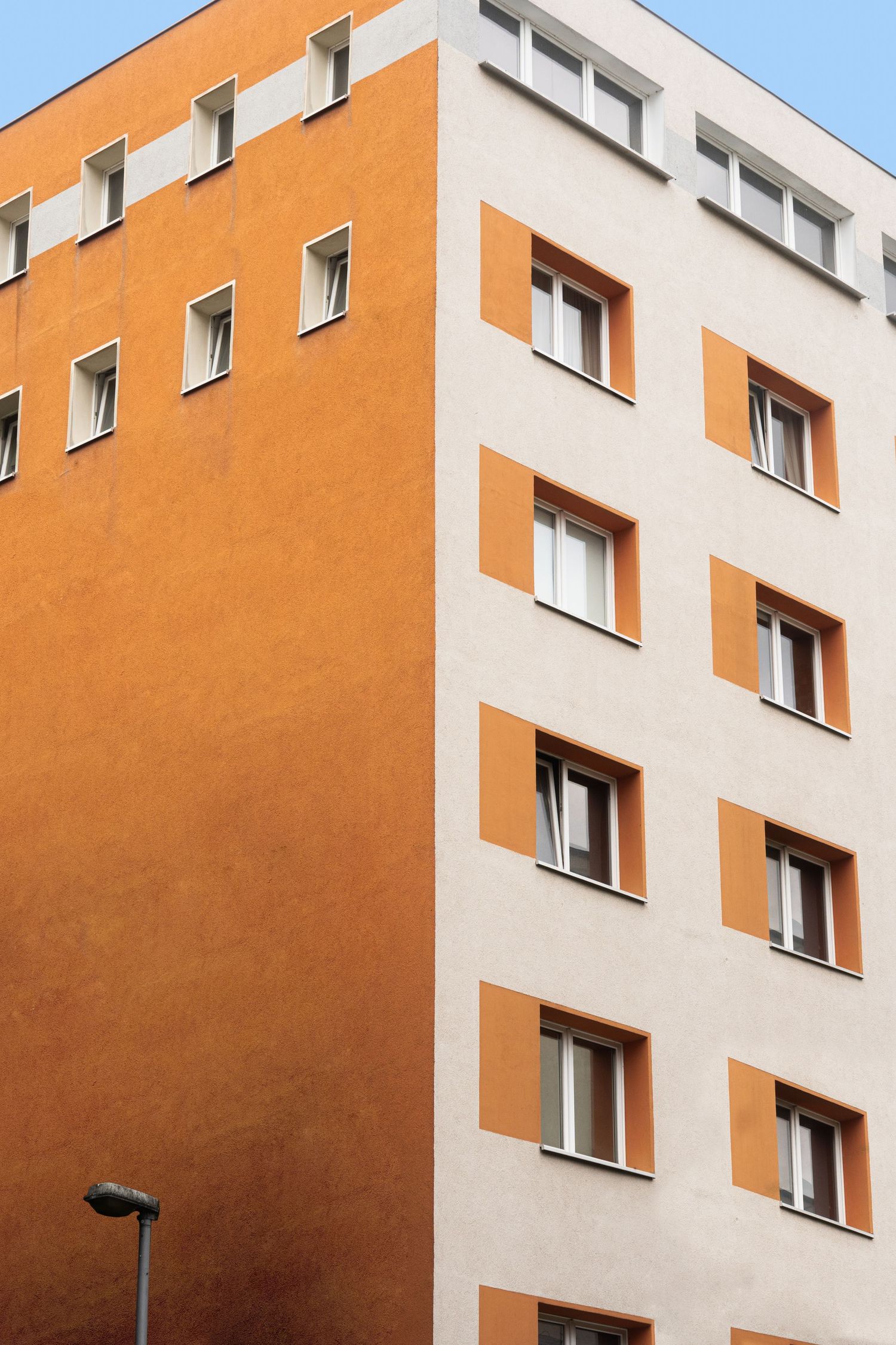 A uniquely colored building in Germany.