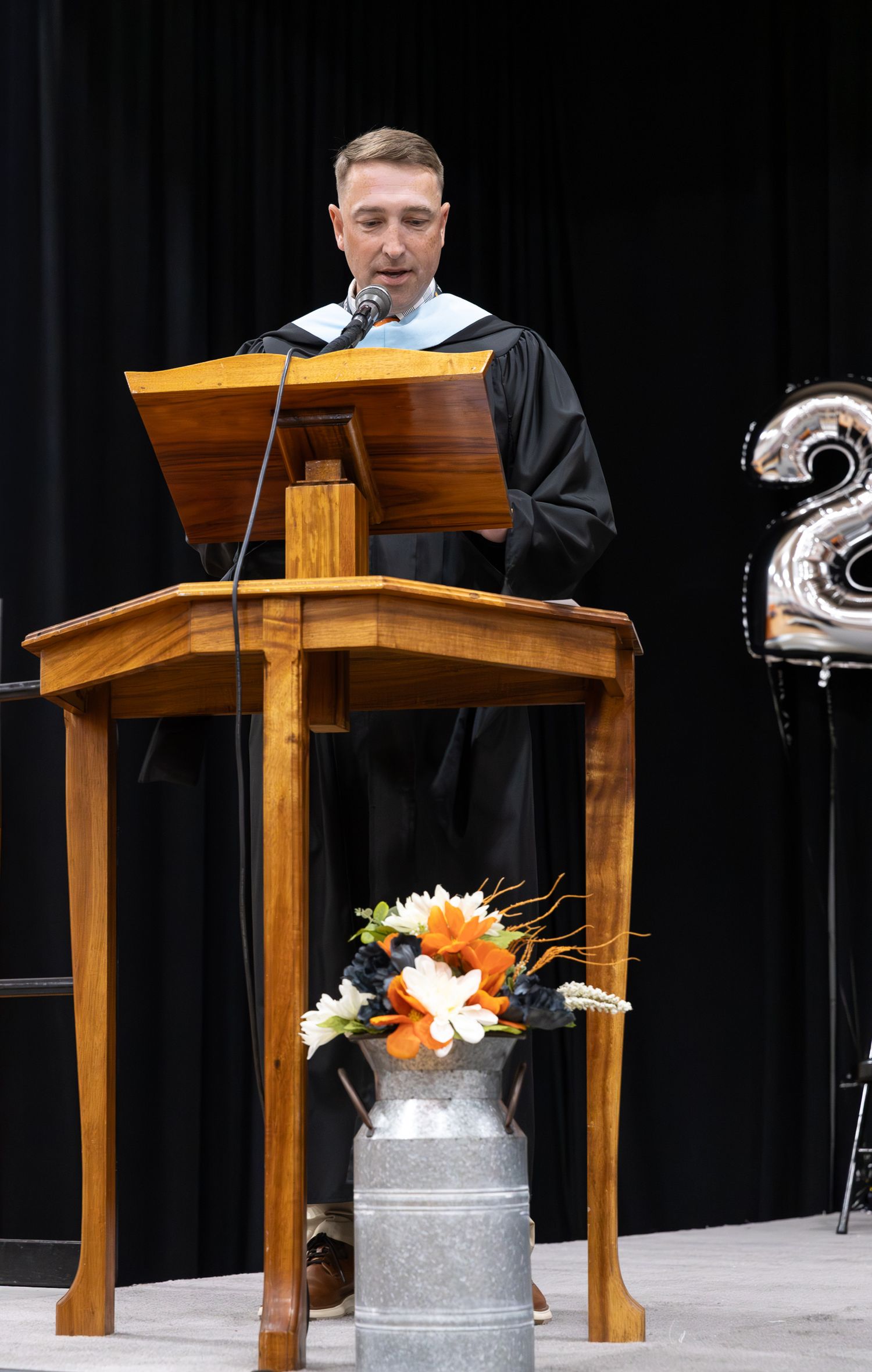 Principal Hoffman at MHS Graduation 2026