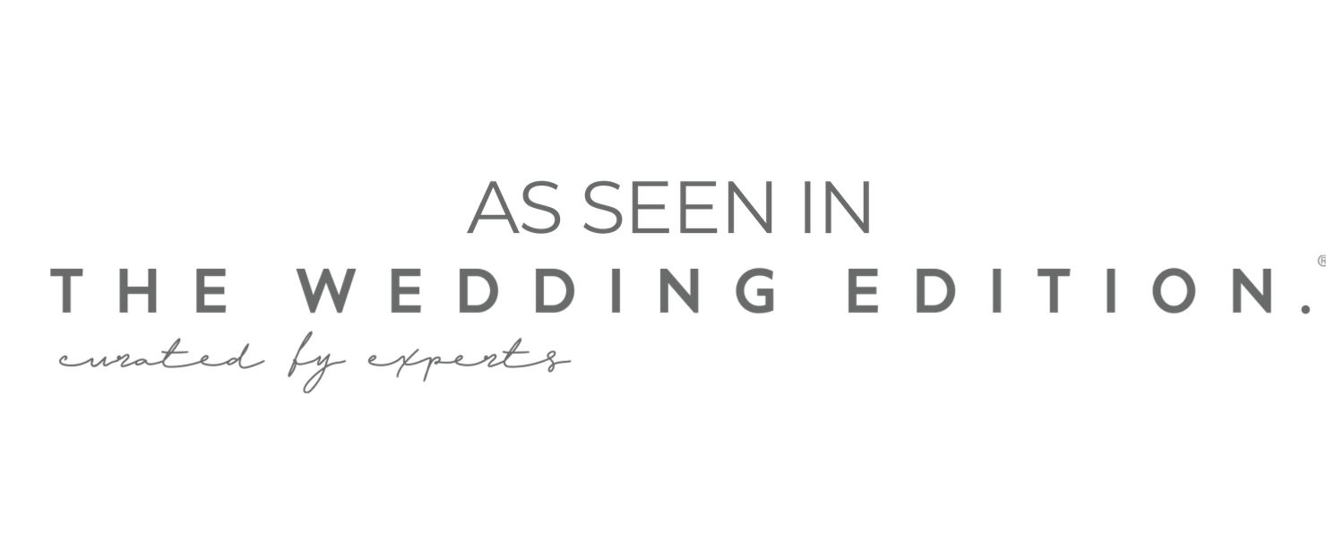 Elegant wedding edition text overlay in minimalist design.