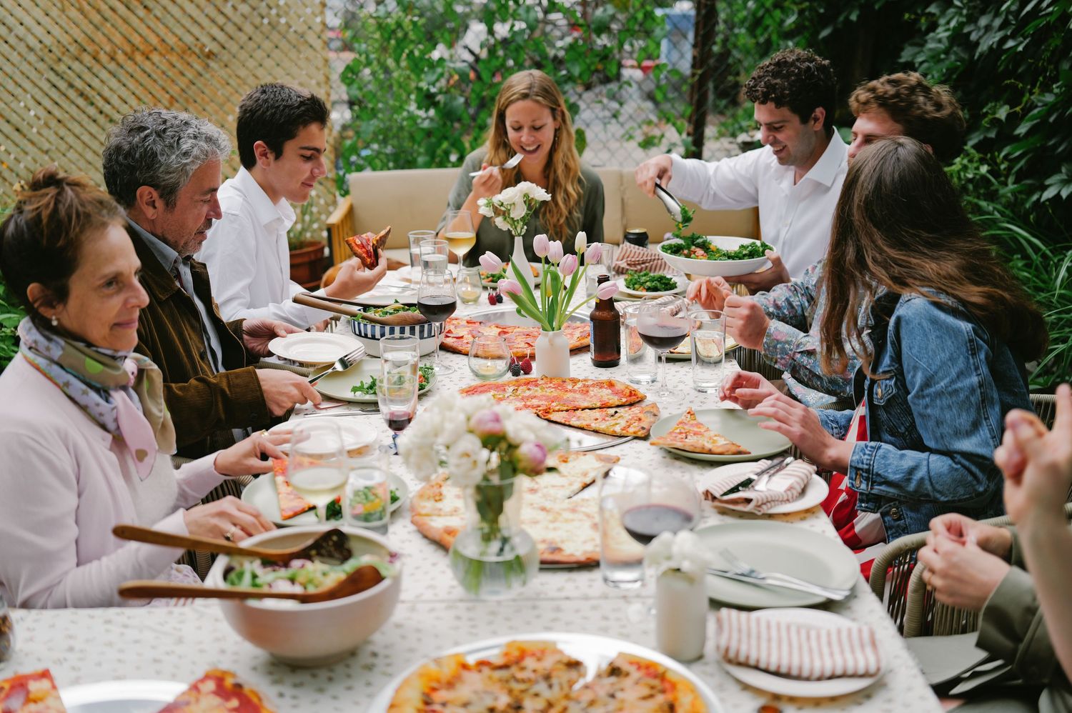 Wedding rehearsal dinner outdoors, documentary photography by Palm Meadow Weddings