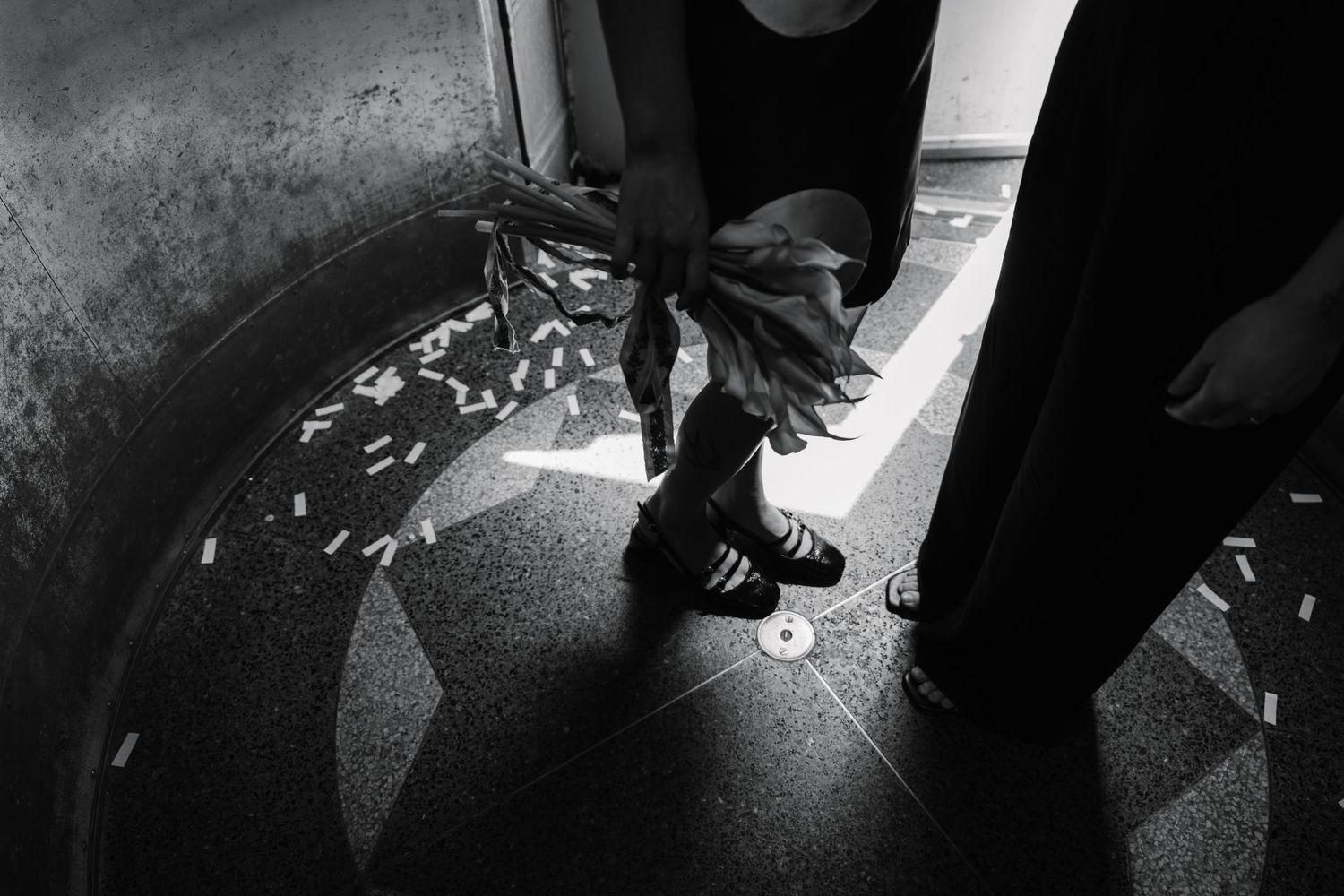 Fine art black and white wedding detail photography by Palm Meadow Weddings