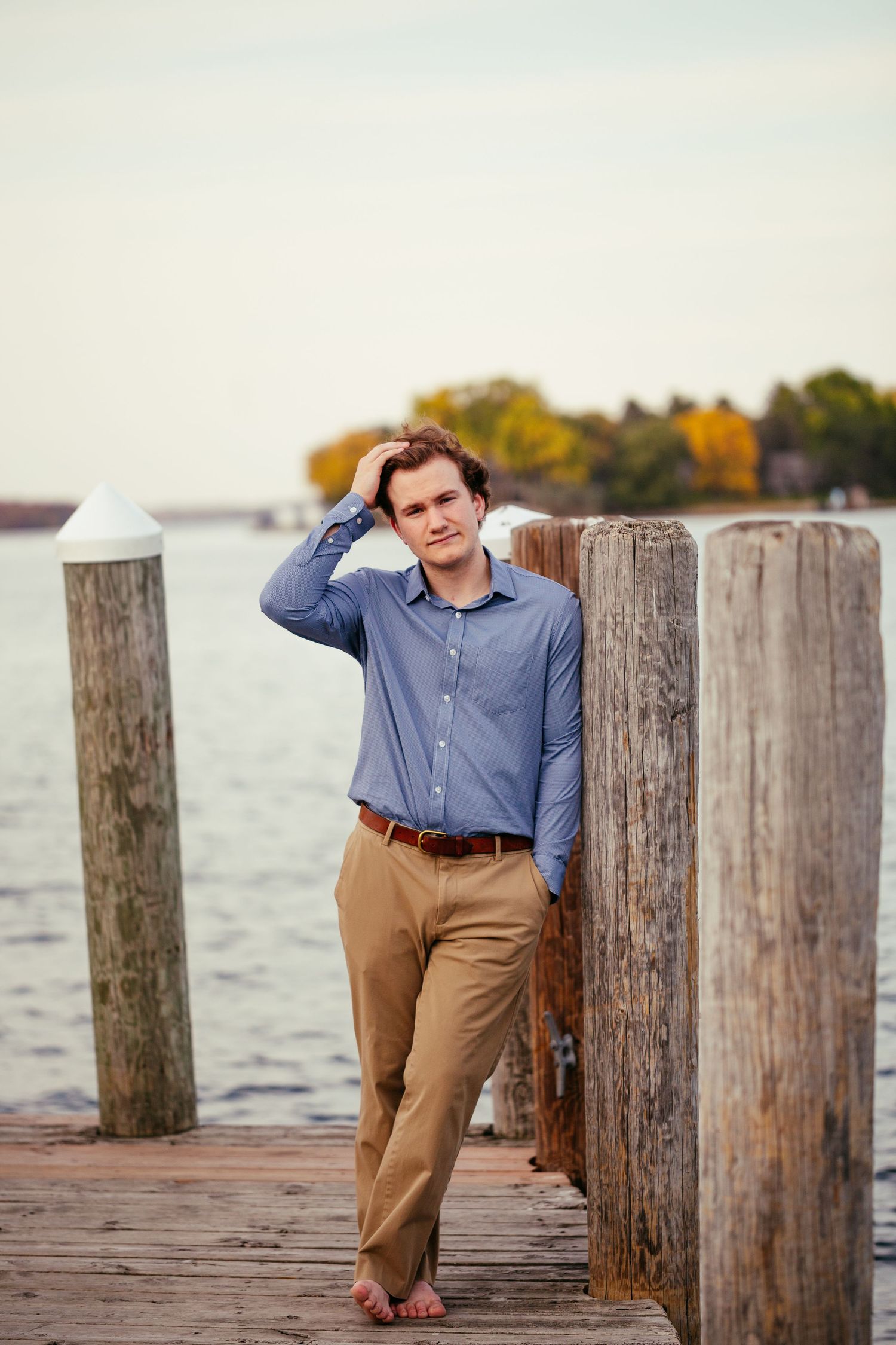 minnesota senior photos on lake minnetonka excelsior