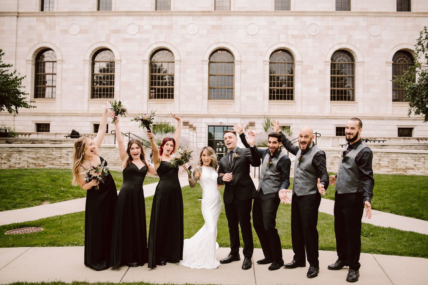 wedding party photos