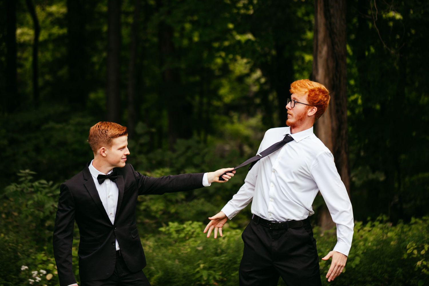 groom and groomsmen portrait