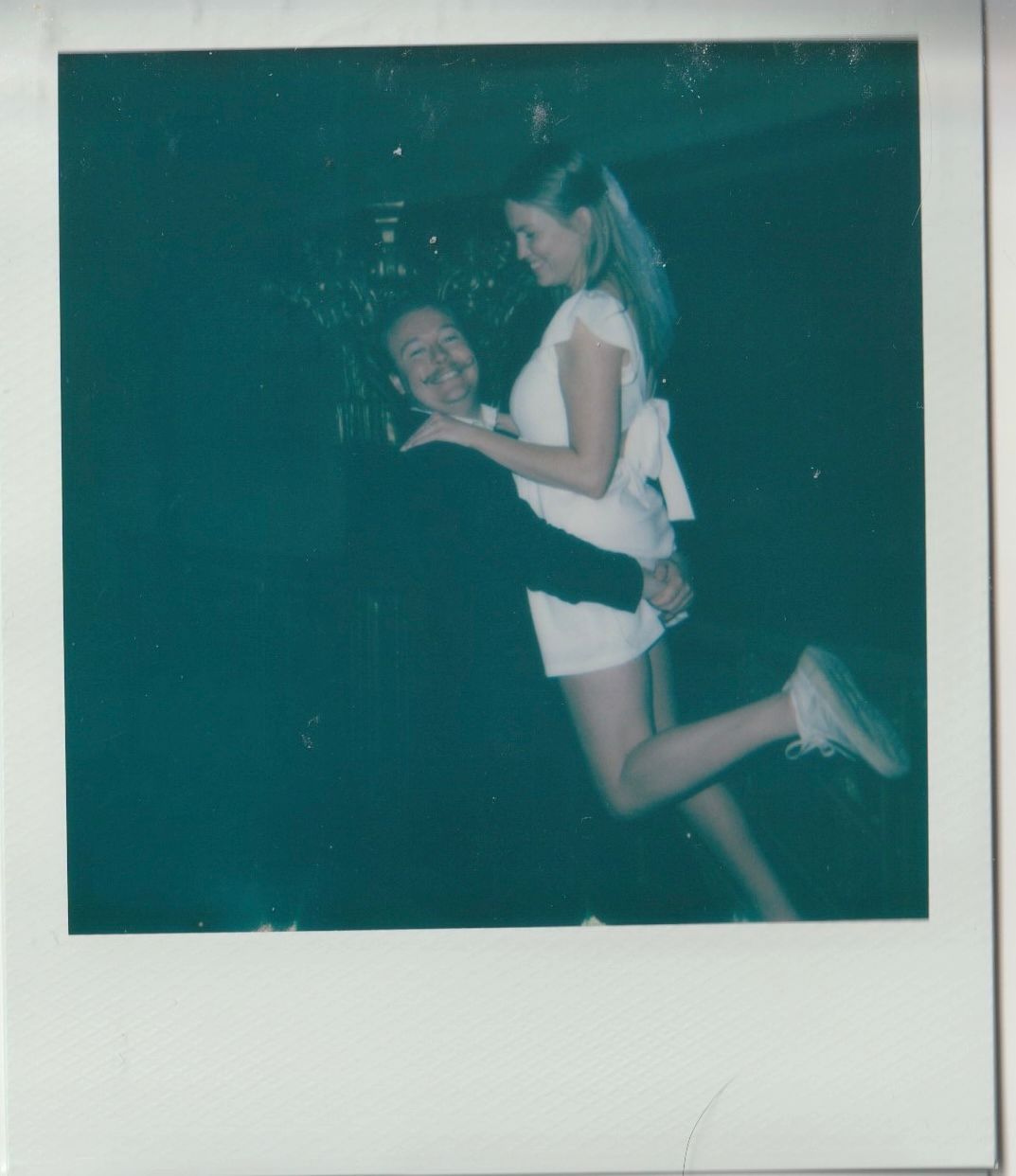 polaroid engagement photos inside minnesota state capitol