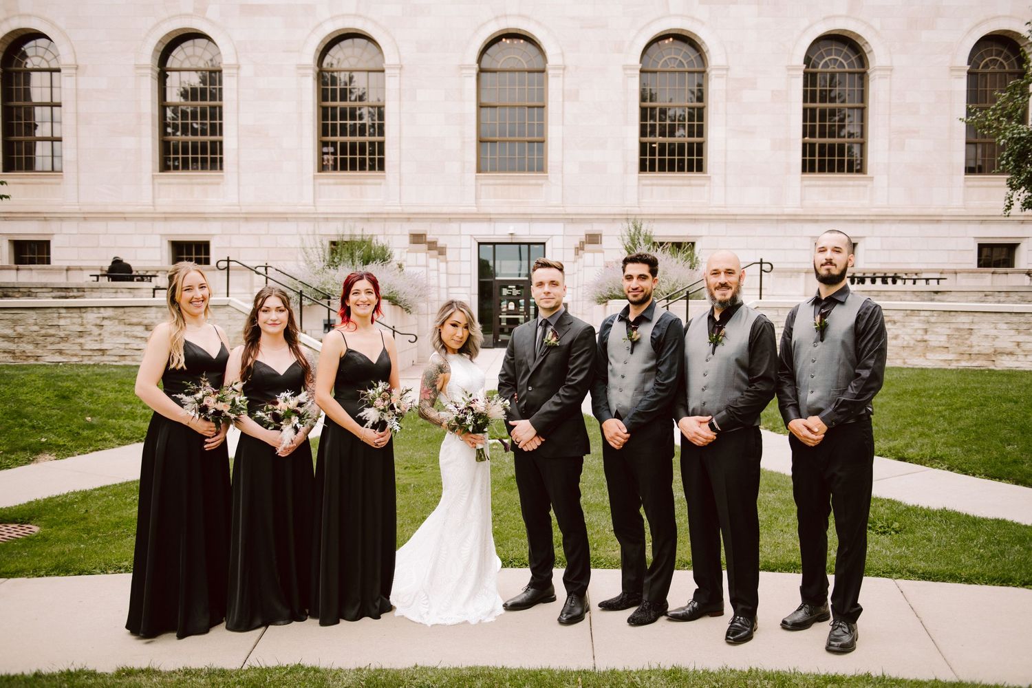 wedding party portraits minnesota
