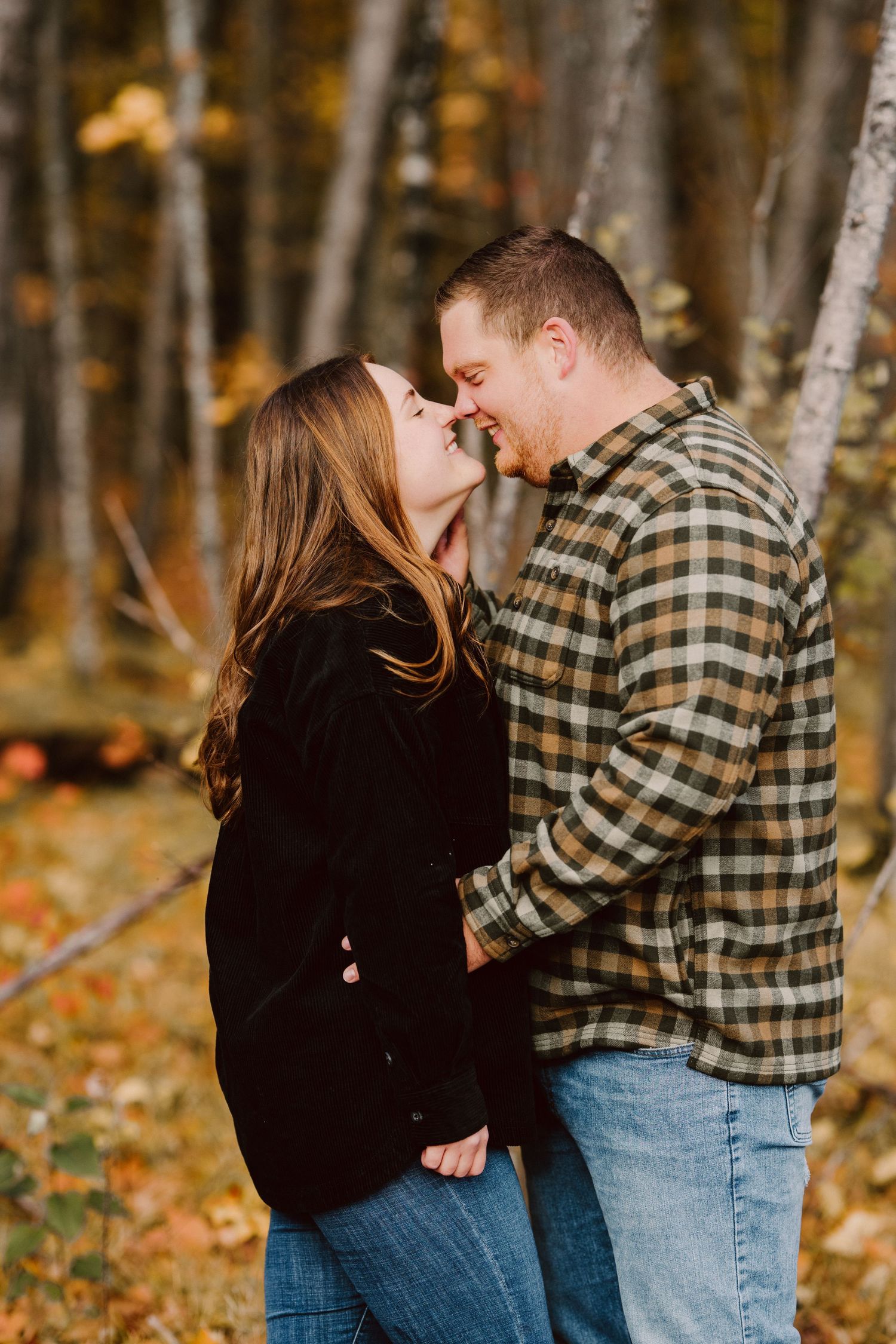 fall engagement pictures
