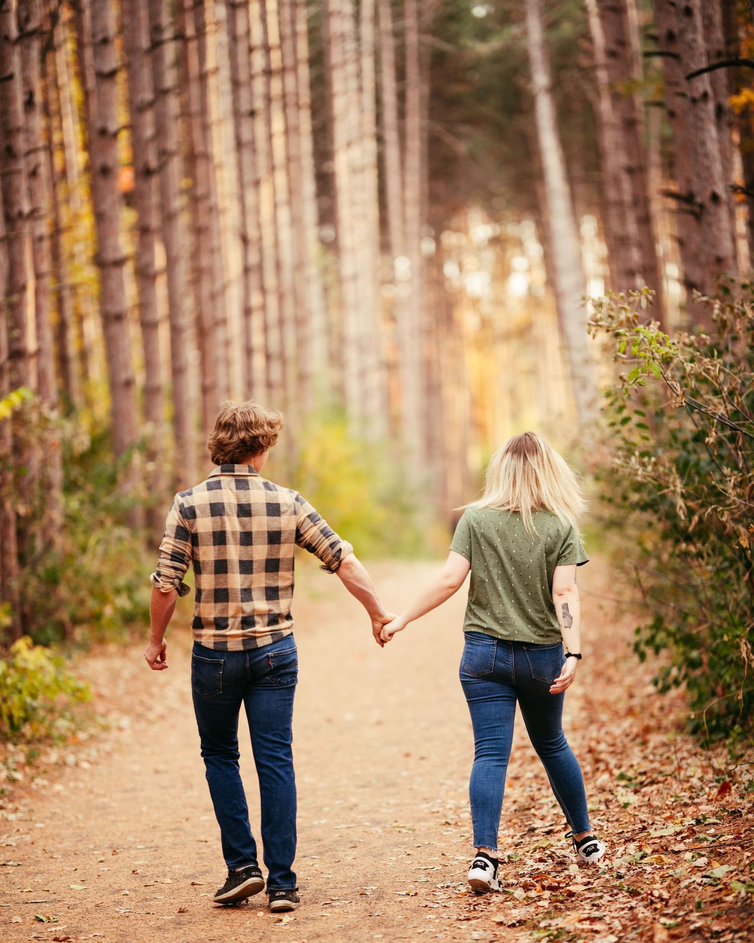 fall engagement photos minneapolis