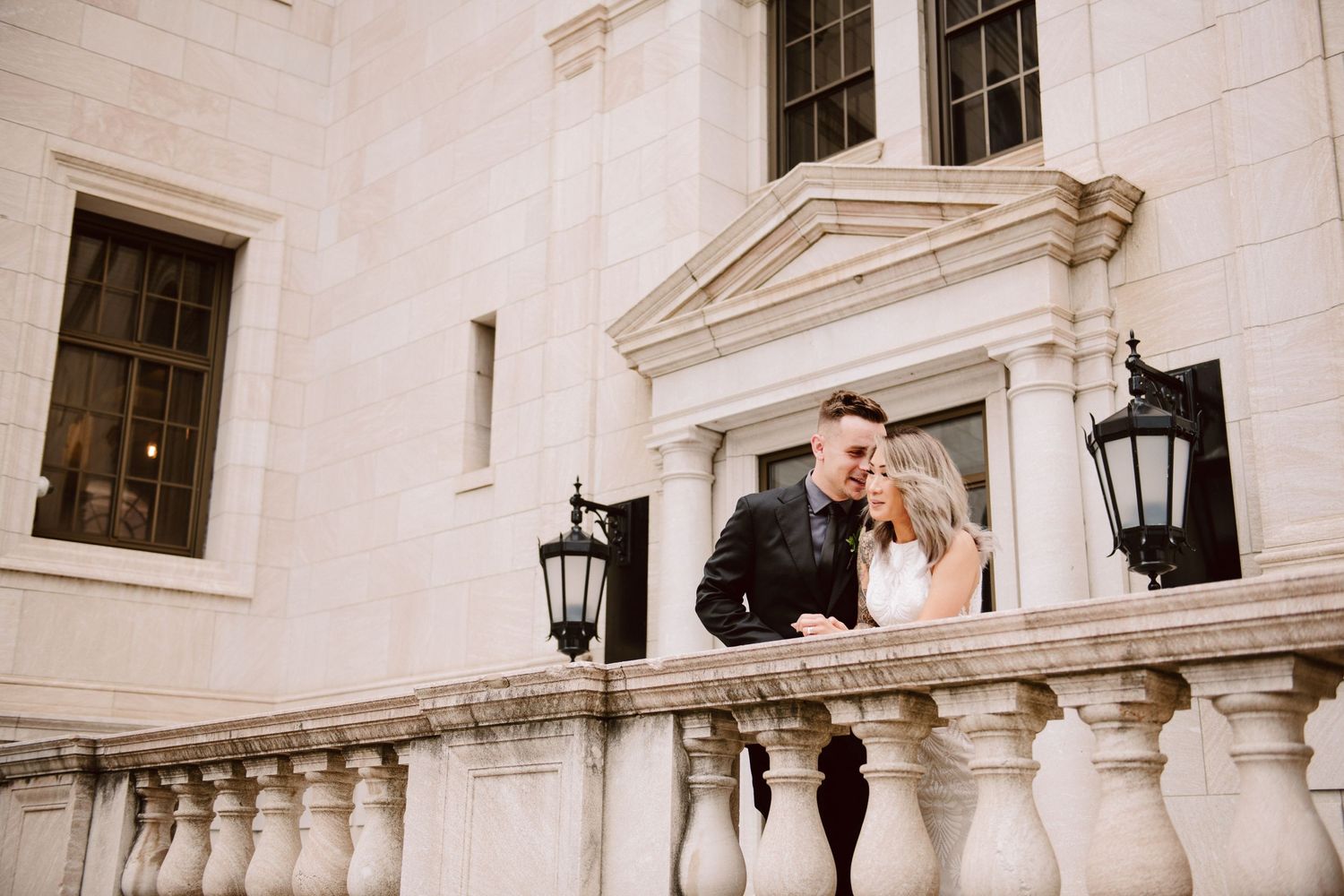 bride and groom portraits in st. paul
