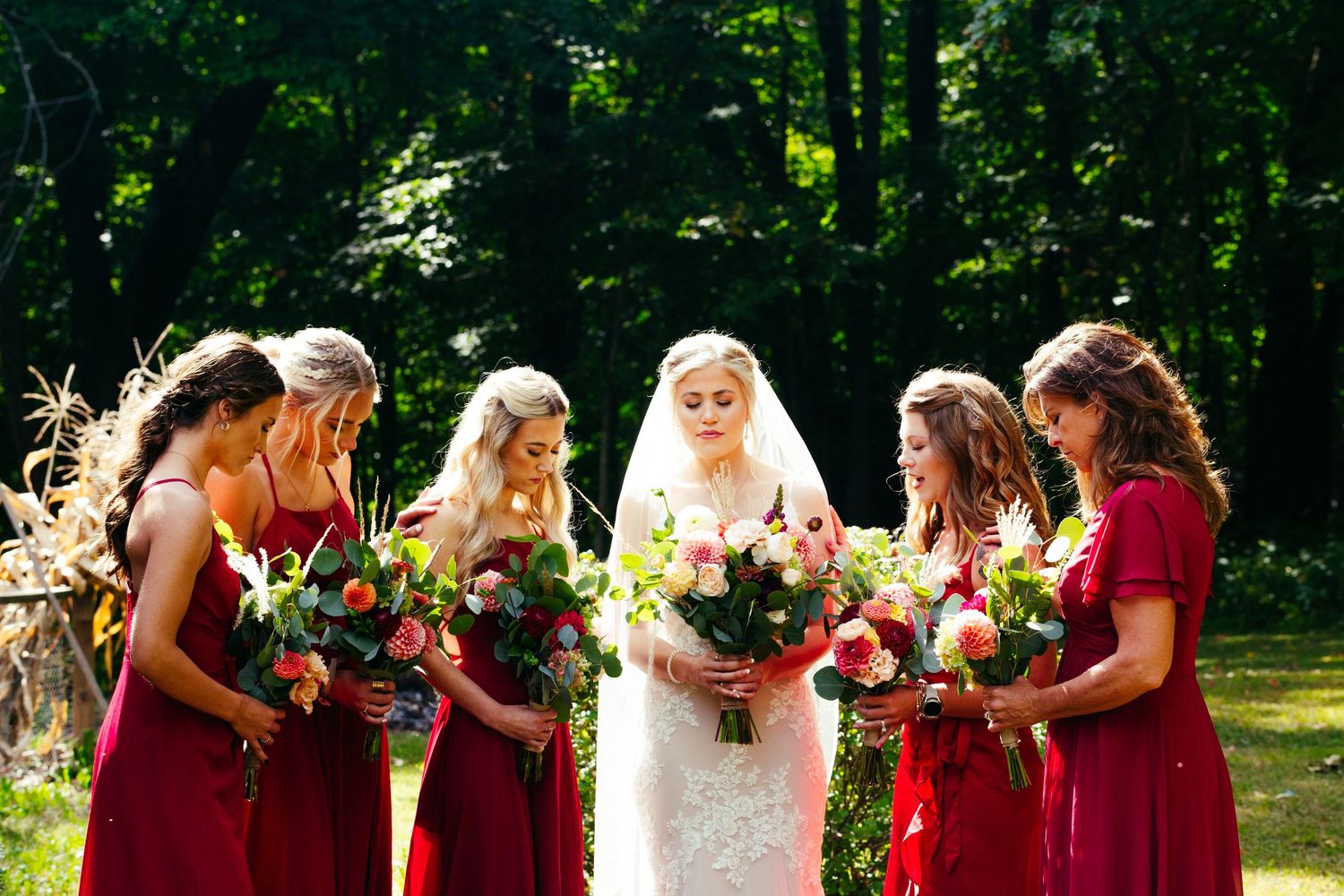 bridal party portraits
