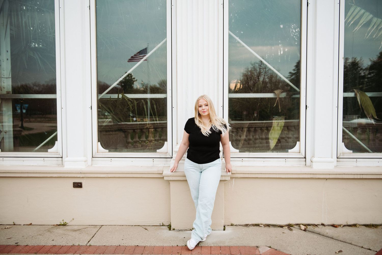 high school senior girl pictures in como conservatory