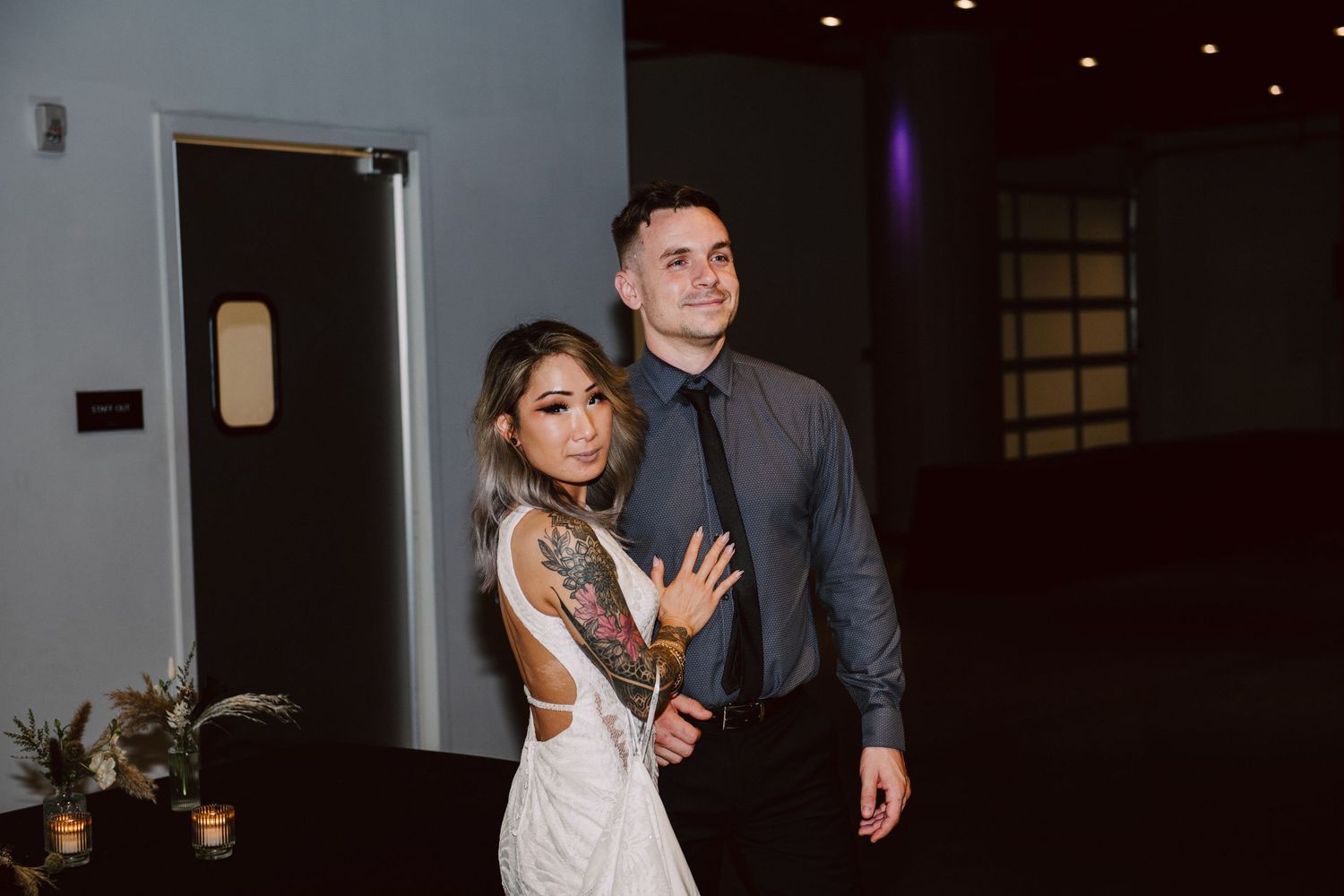 wedding reception flash photos