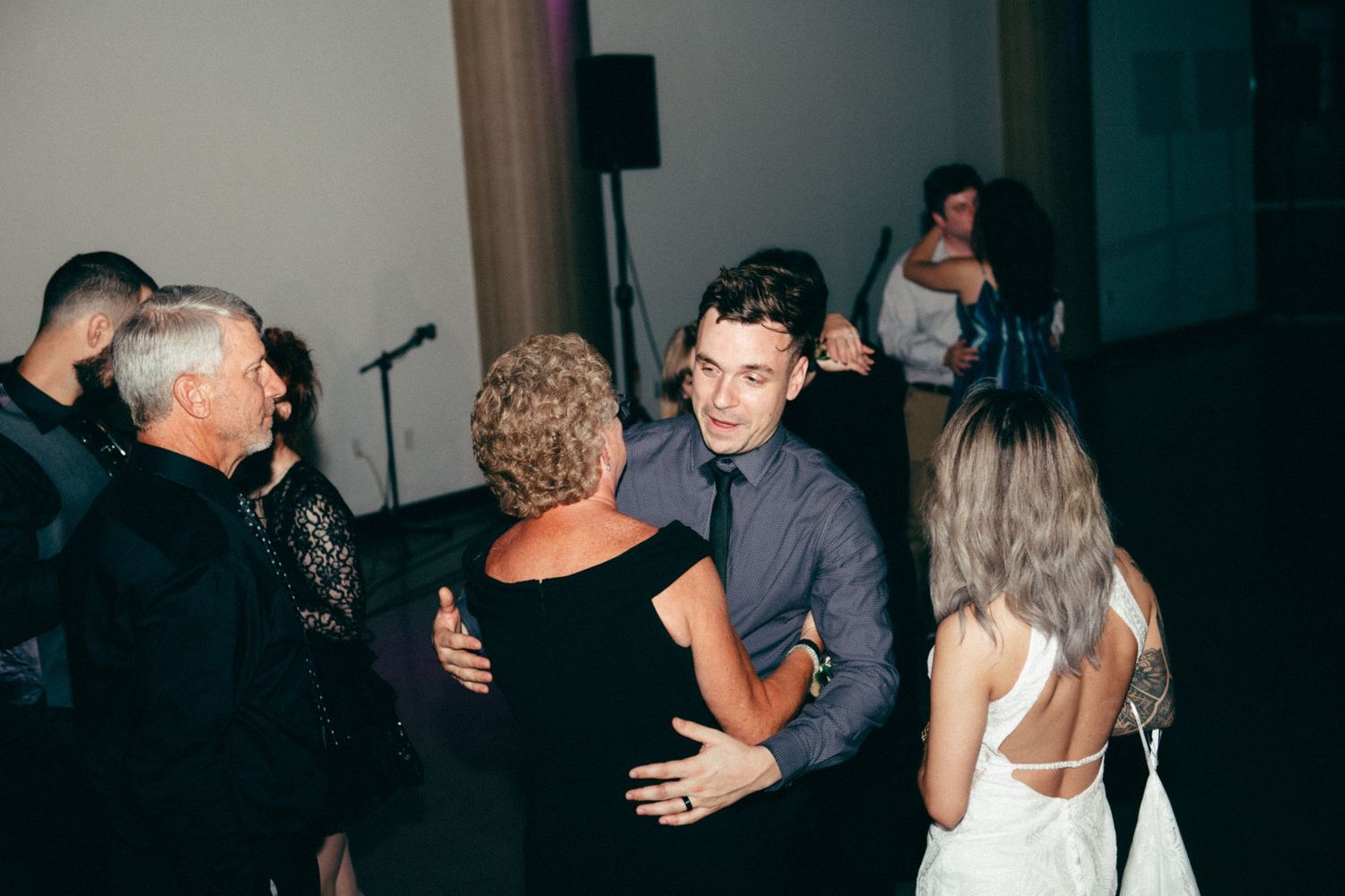 wedding reception flash photos
