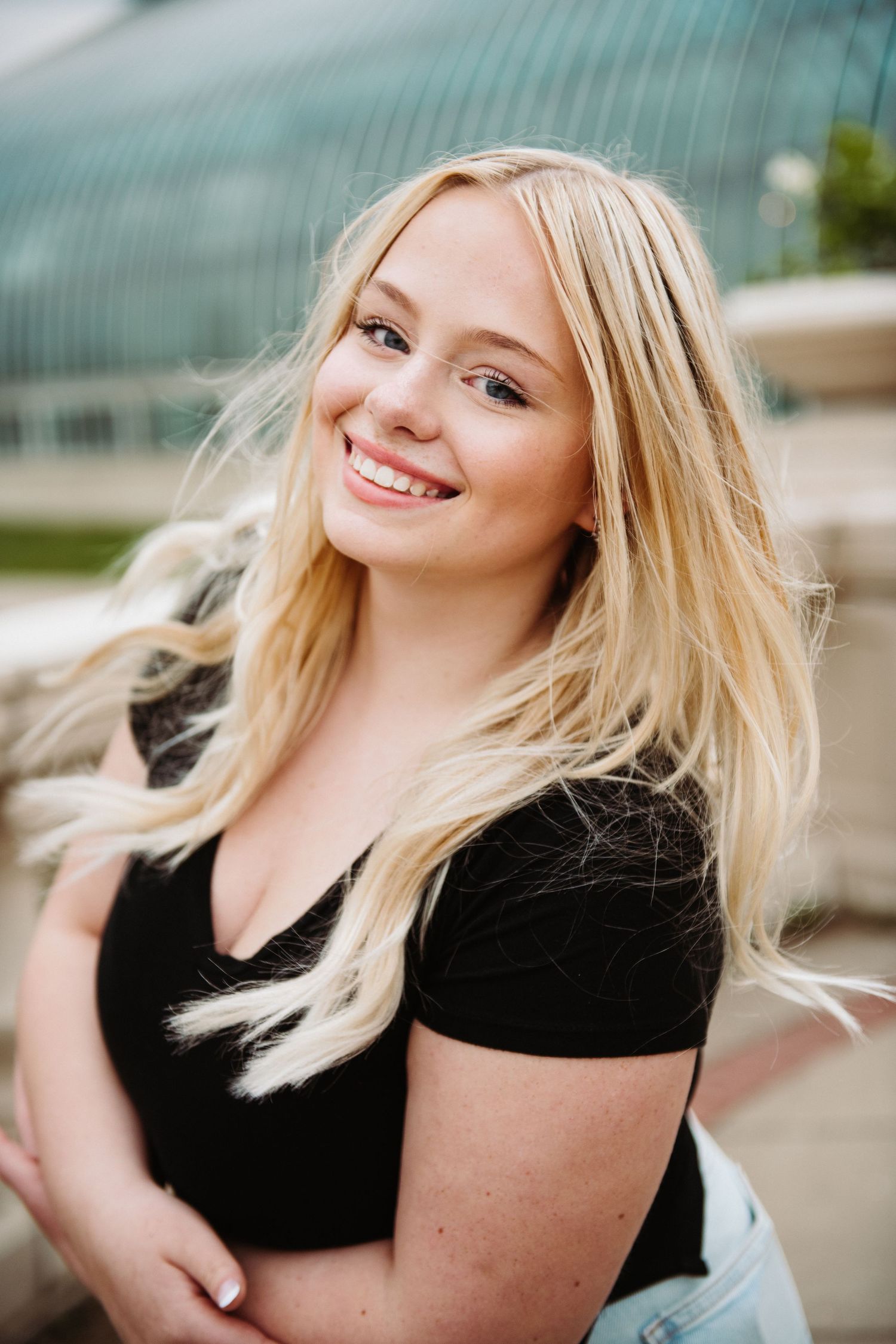 high school senior girl pictures in como conservatory