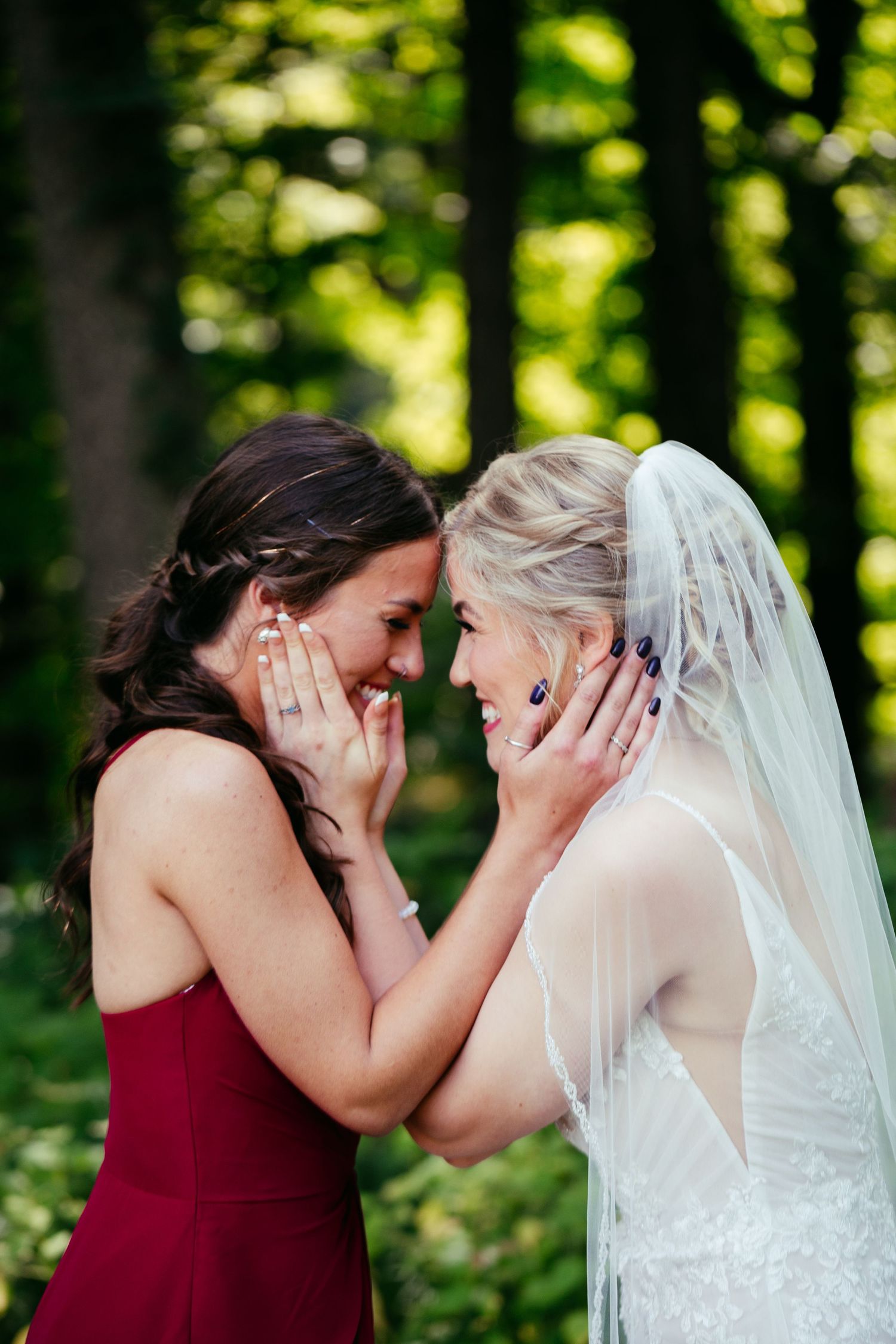 bride with bridesmaid