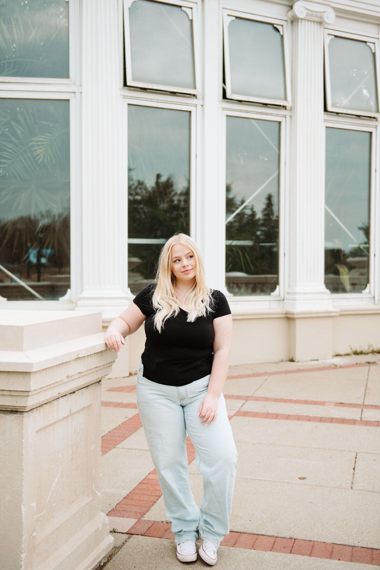 high school senior girl pictures in como conservatory
