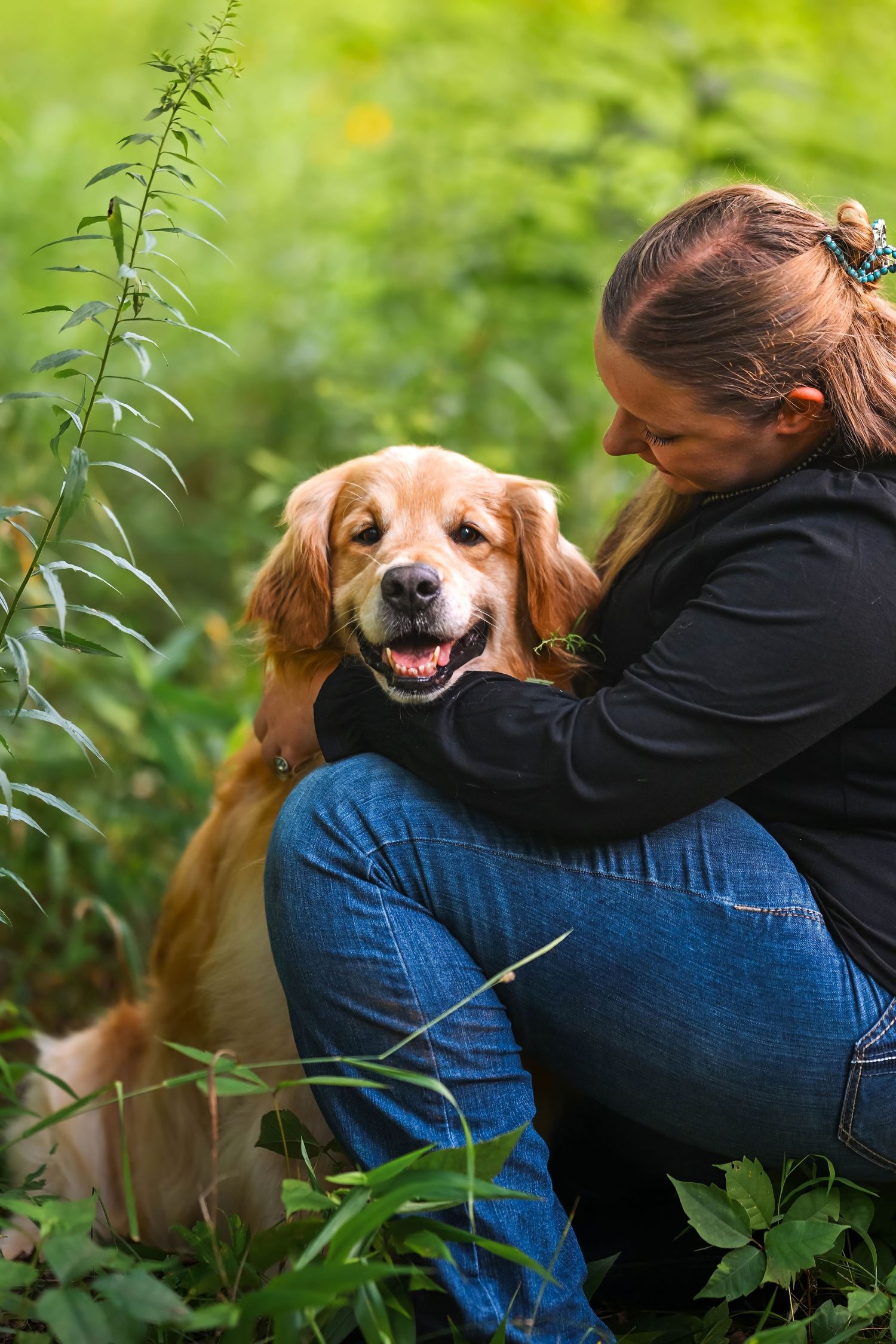 High school senior sessions with dogs near Cleveland, Ohio
