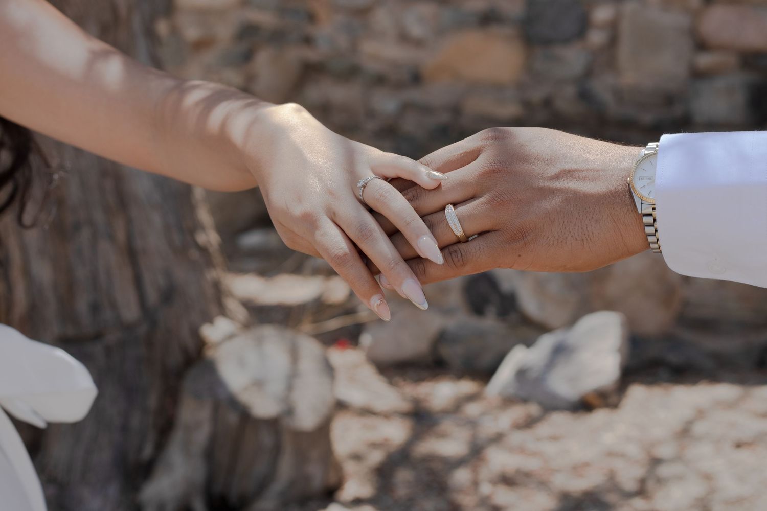 rings and hands