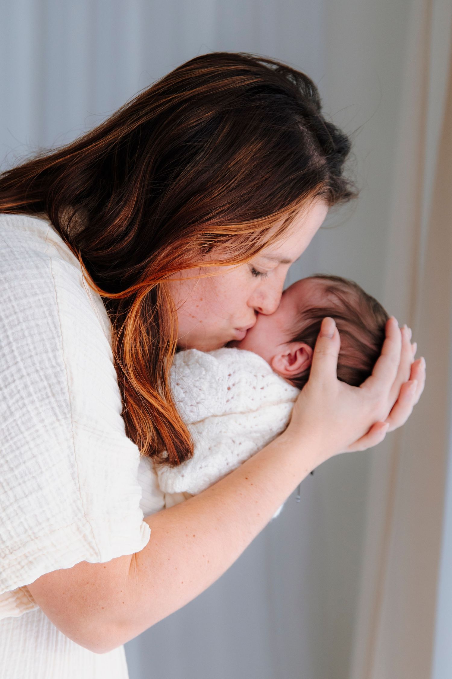 Intimate close-up moments captured in soft lighting.