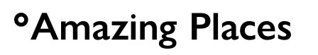 Text logo reading 'Amazing Places' in modern typography.