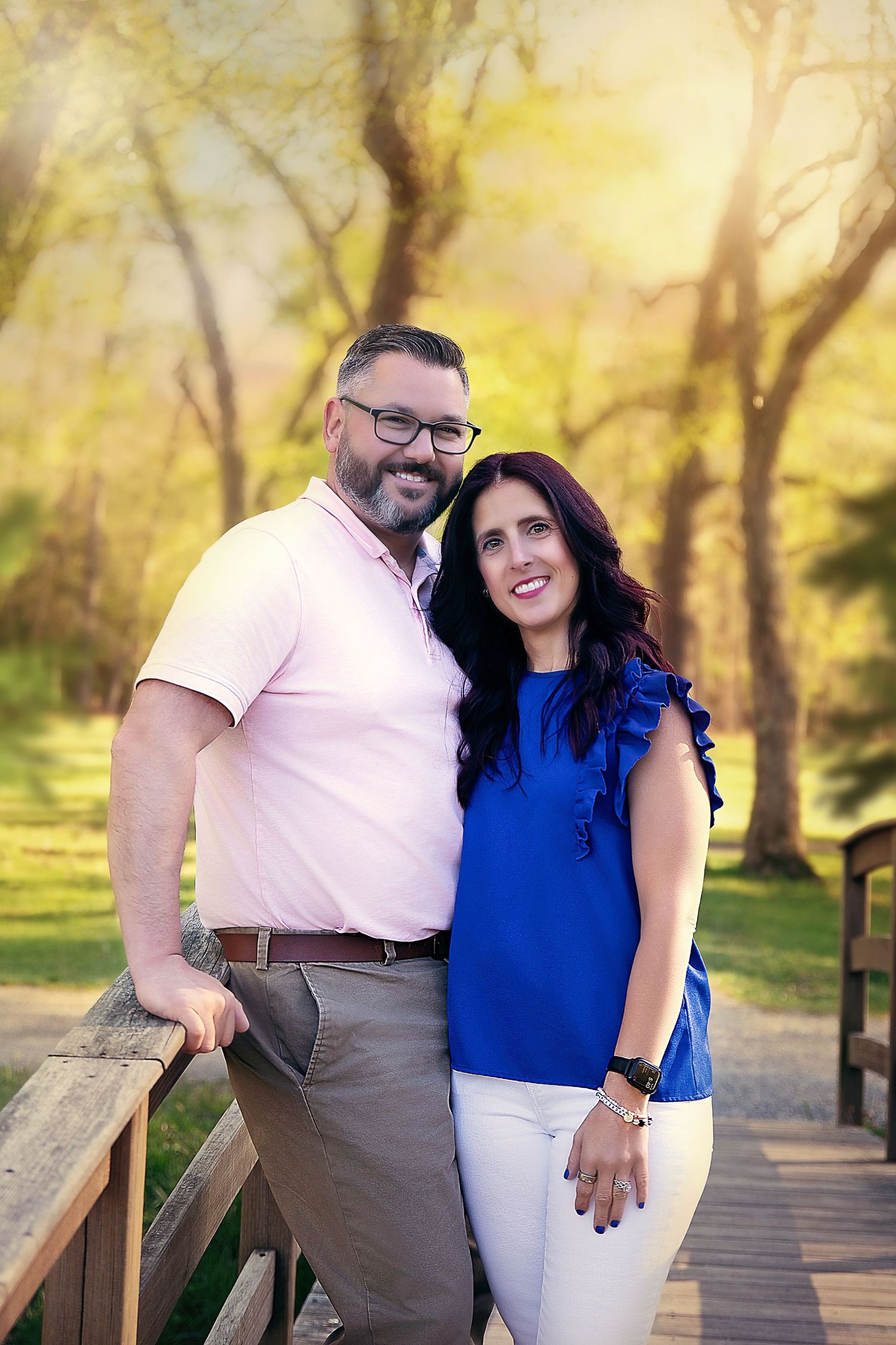 Couple portrait during relaxed outdoor family photography session in lakewood NJ