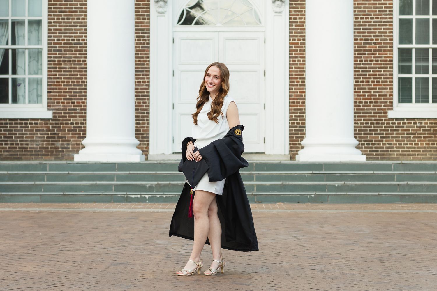 High school senior posing for a South Carolina photographer in Hartsville, SC for their senior pictures graduation portraits. garden candid