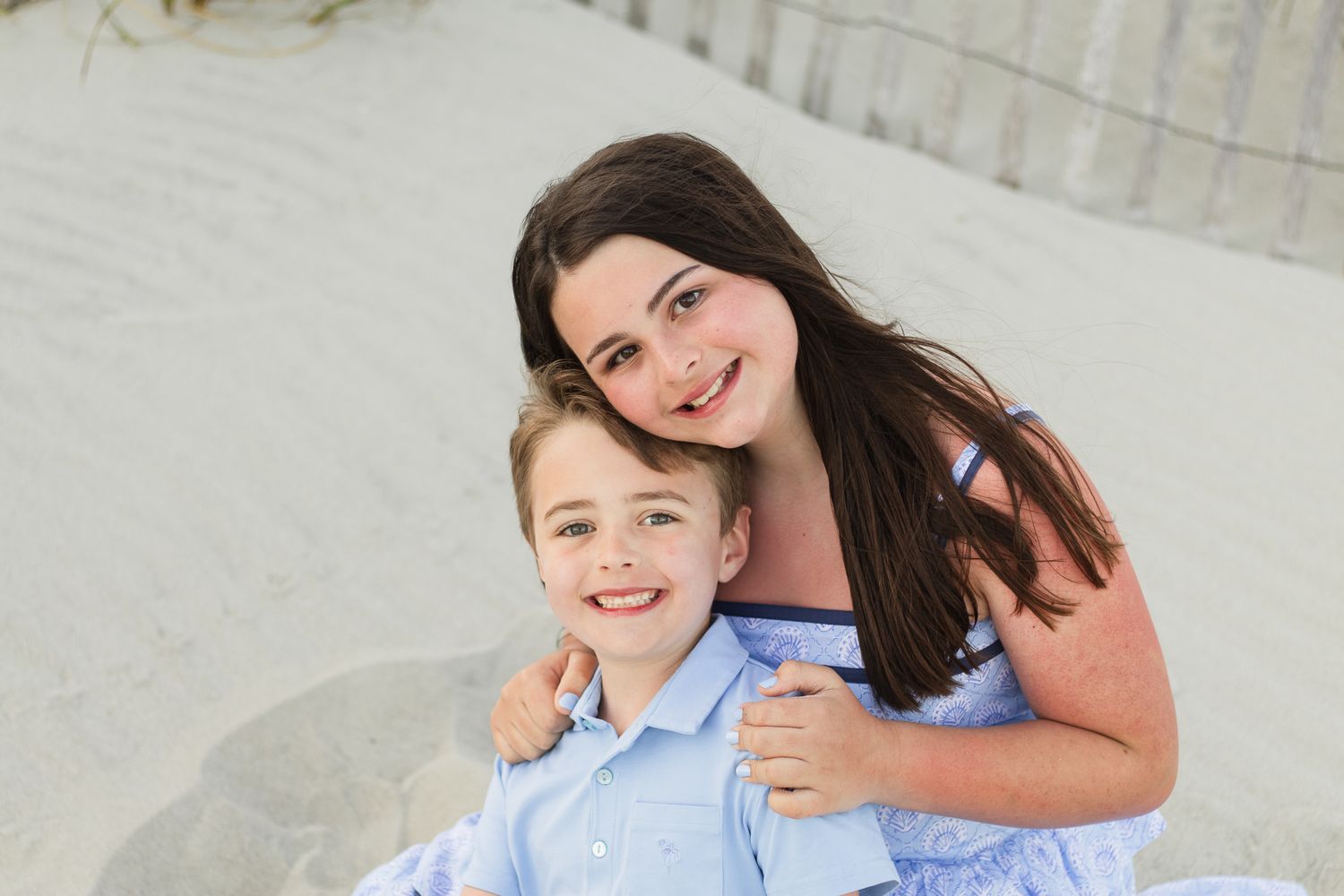Child posing at Myrtle Beach, SC for South Carolina photographer. Candid and true to color family portraits photography.  children siblings