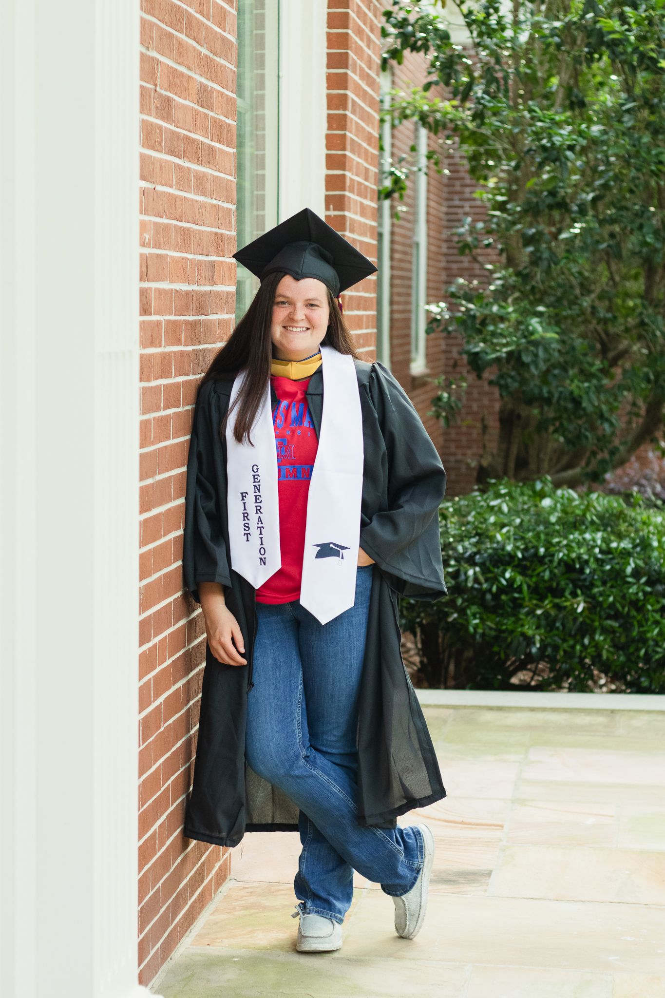 College Francis Marion graduate portraits posing for a South Carolina photographer in Florence, SC for their senior pictures.