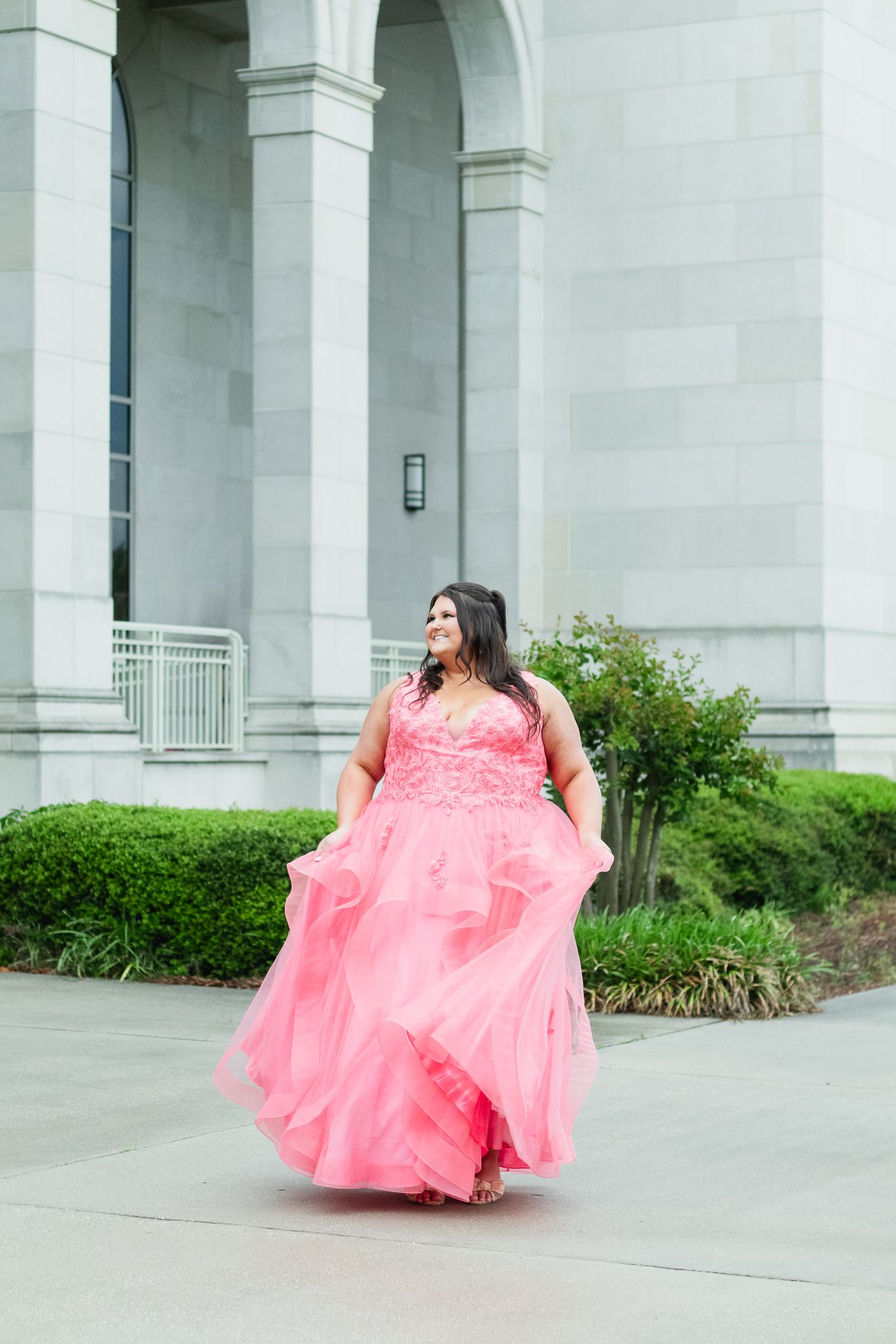 High school senior posing for a South Carolina photographer in Florence, SC for their senior prom pictures portraits.